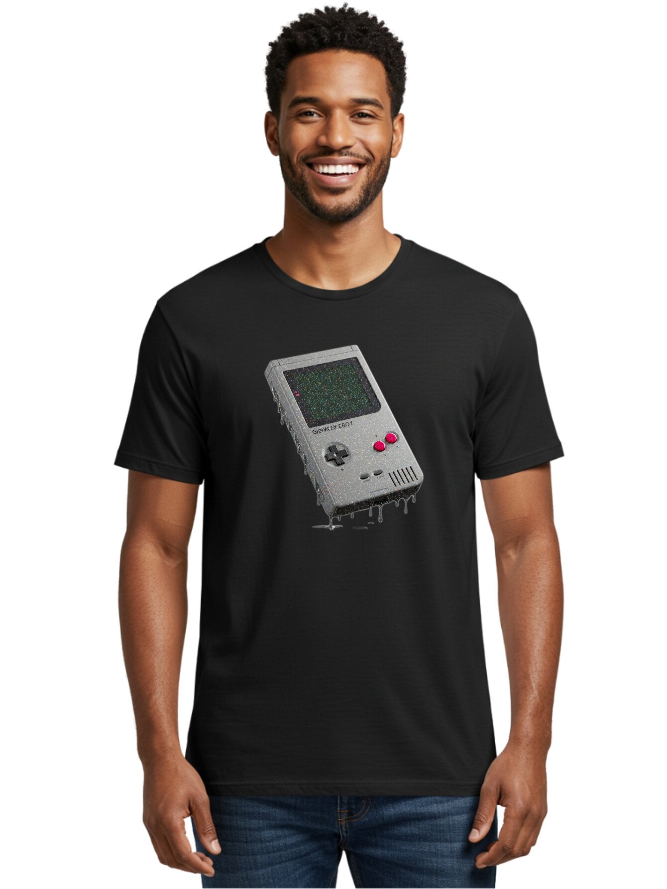 Game-Boy-2 Men'S Graphic Tee, 100% Cotton, Comfortable Casual Summer Wear, Machine Washable, Vintage Camera, Old Camera, Antique Camera, Black Camera, Classic Photography, Photography Equipment, Nostalgic Device, Film Camera, Camera Art Bao454 22