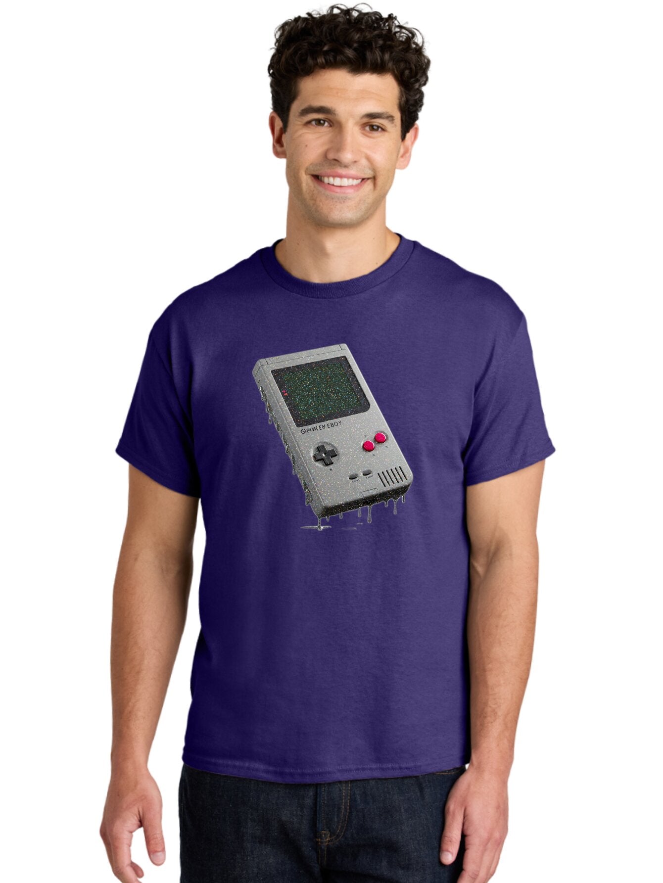 Game-Boy-2 Men'S Graphic Tee, 100% Cotton, Comfortable Casual Summer Wear, Machine Washable, Vintage Camera, Old Camera, Antique Camera, Black Camera, Classic Photography, Photography Equipment, Nostalgic Device, Film Camera, Camera Art Bao454 24