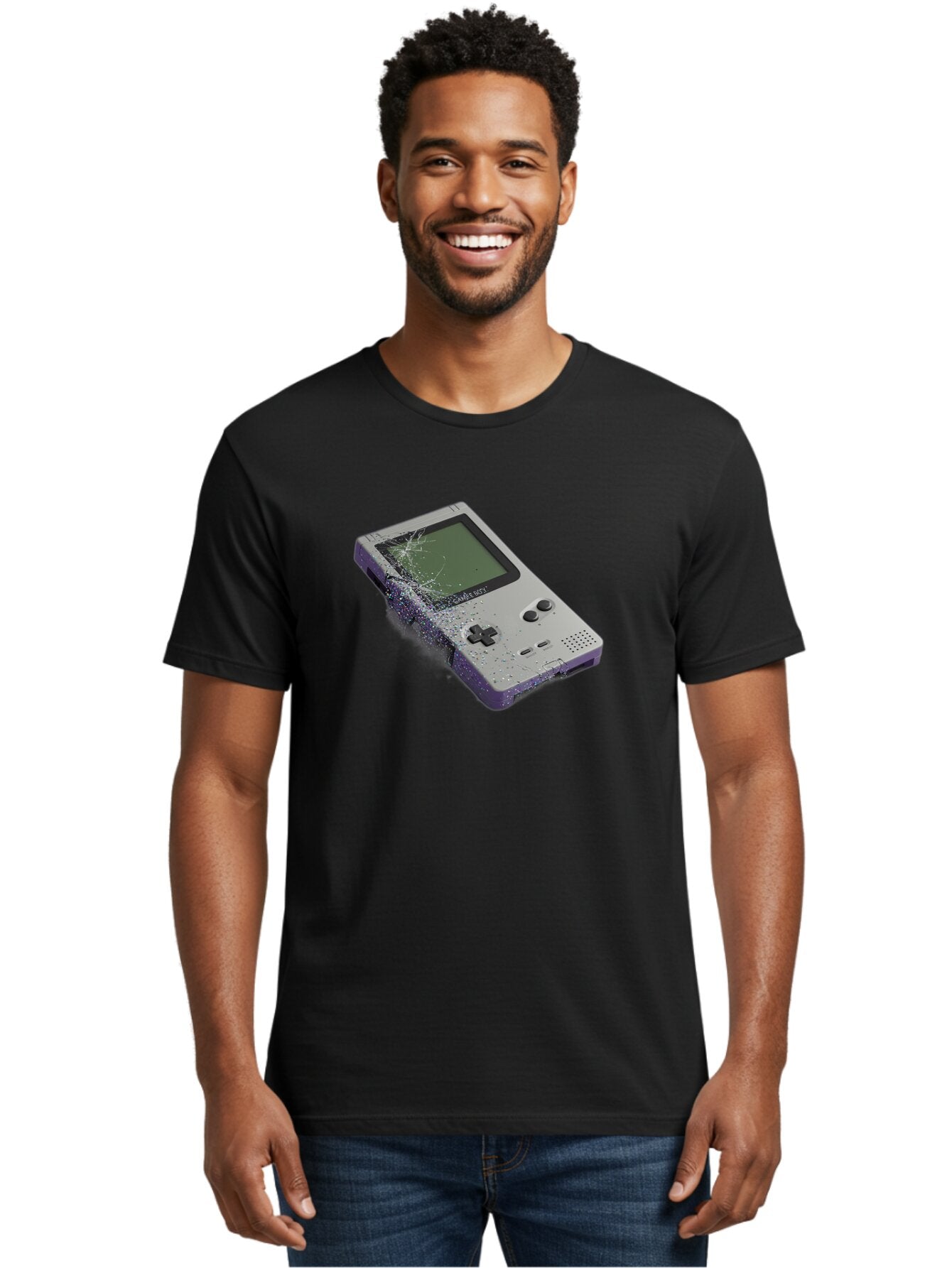 Game-Boy-3 Men'S Graphic Tee, 100% Cotton, Comfortable Casual Summer Wear, Machine Washable, Vintage Camera, Old Camera, Antique Camera, Black Camera, Classic Photography, Photography Equipment, Nostalgic Device, Film Camera, Camera Art Bao455 22