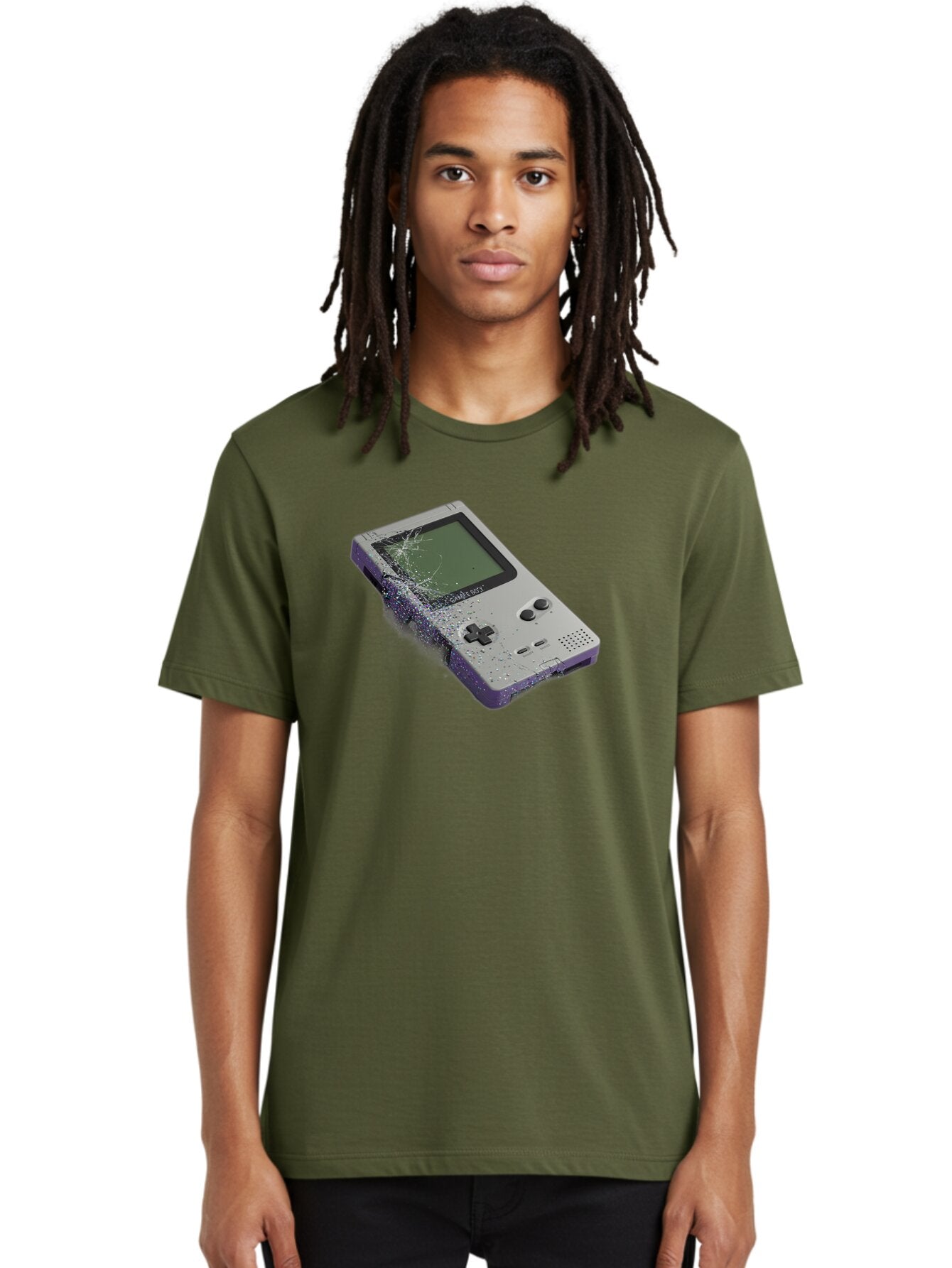 Game-Boy-3 Men'S Graphic Tee, 100% Cotton, Comfortable Casual Summer Wear, Machine Washable, Vintage Camera, Old Camera, Antique Camera, Black Camera, Classic Photography, Photography Equipment, Nostalgic Device, Film Camera, Camera Art Bao455 25
