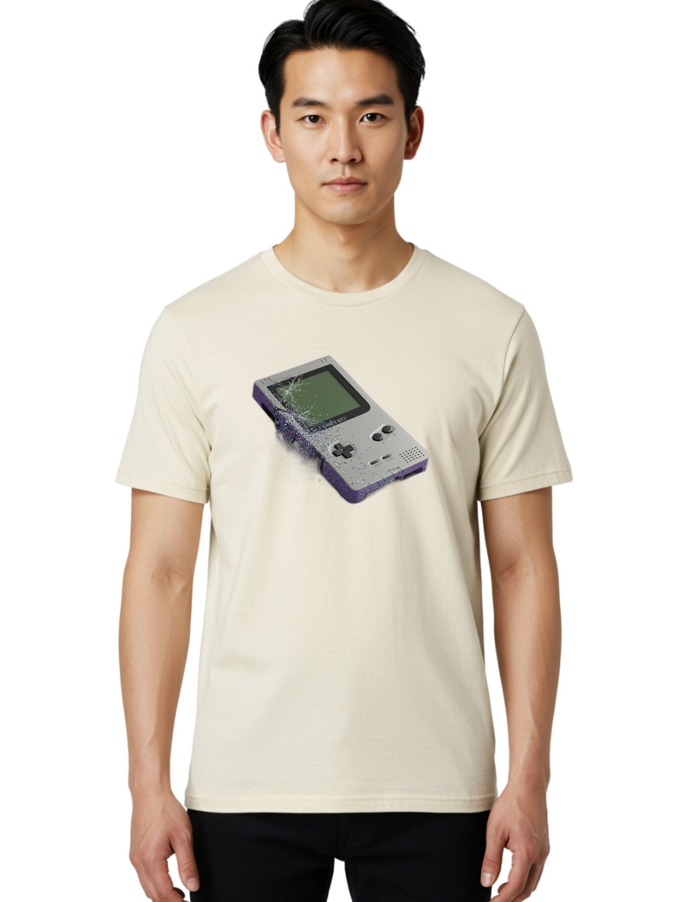 Game-Boy-3 Men'S Graphic Tee, 100% Cotton, Comfortable Casual Summer Wear, Machine Washable, Vintage Camera, Old Camera, Antique Camera, Black Camera, Classic Photography, Photography Equipment, Nostalgic Device, Film Camera, Camera Art Bao455 26