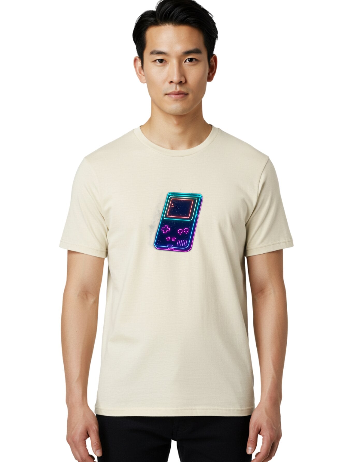 Game-Boy-4 Men'S Graphic Tee, 100% Cotton, Comfortable Casual Summer Wear, Machine Washable, Vintage Camera, Old Camera, Antique Camera, Black Camera, Classic Photography, Photography Equipment, Nostalgic Device, Film Camera, Camera Art Bao456 16