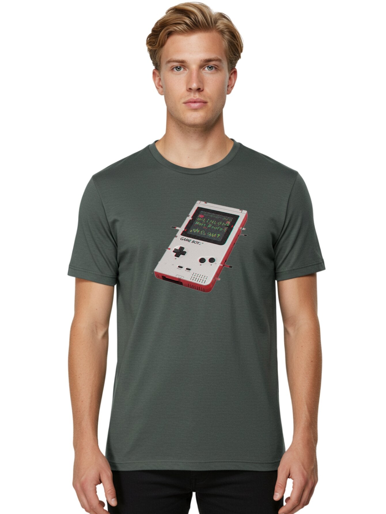Game-Boy-5 Men'S Graphic Tee, 100% Cotton, Comfortable Casual Summer Wear, Machine Washable, Vintage Camera, Old Camera, Antique Camera, Black Camera, Classic Photography, Photography Equipment, Nostalgic Device, Film Camera, Camera Art Bao457 24