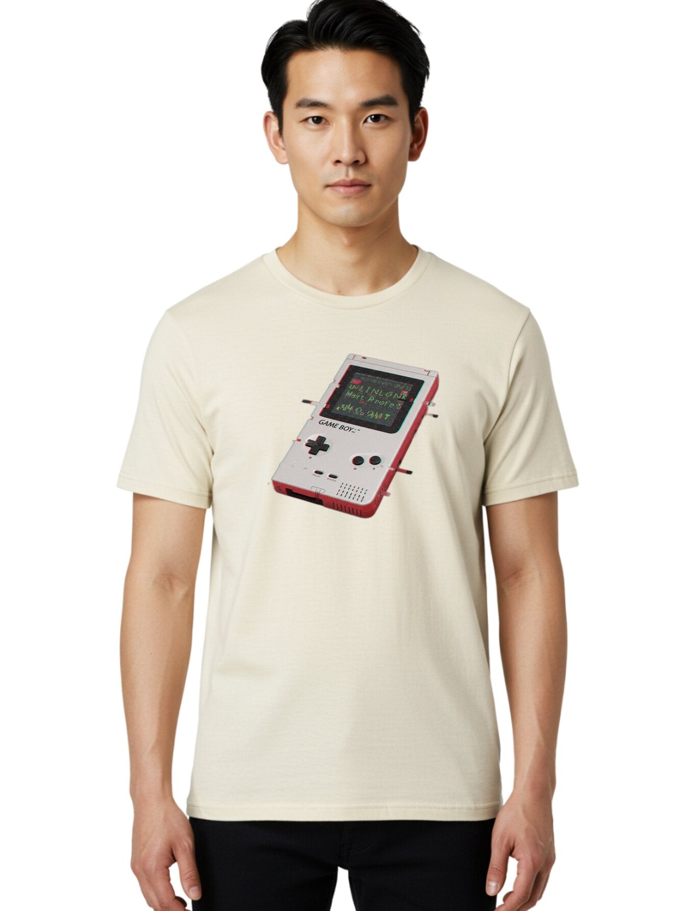 Game-Boy-5 Men'S Graphic Tee, 100% Cotton, Comfortable Casual Summer Wear, Machine Washable, Vintage Camera, Old Camera, Antique Camera, Black Camera, Classic Photography, Photography Equipment, Nostalgic Device, Film Camera, Camera Art Bao457 16