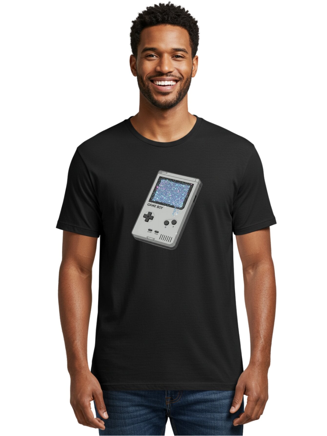 Game-Boy Men'S Graphic Tee, 100% Cotton, Comfortable Casual Summer Wear, Machine Washable, Vintage Camera, Old Camera, Antique Camera, Black Camera, Classic Photography, Photography Equipment, Nostalgic Device, Film Camera, Camera Art Bao458 19