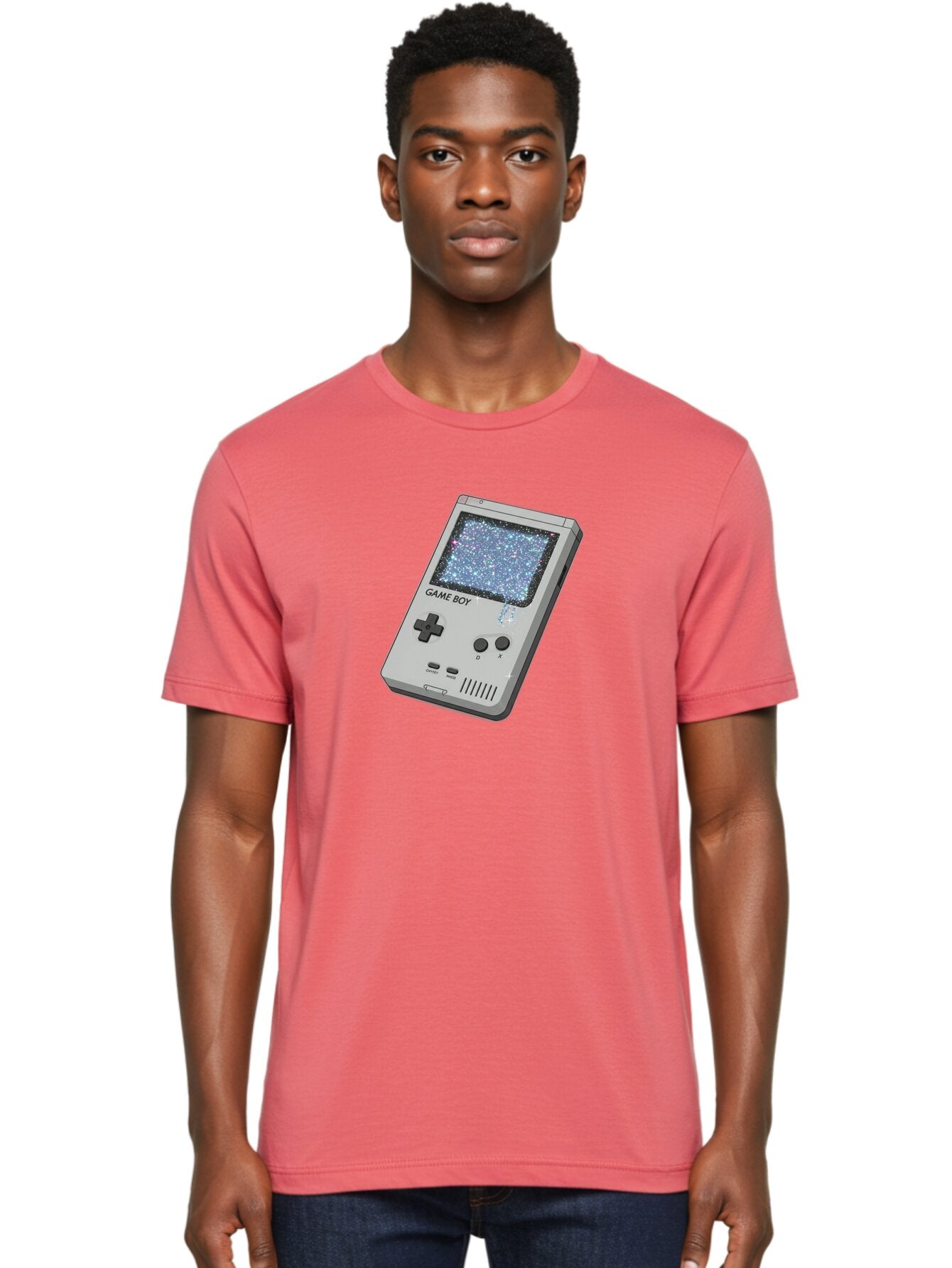 Game-Boy Men'S Graphic Tee, 100% Cotton, Comfortable Casual Summer Wear, Machine Washable, Vintage Camera, Old Camera, Antique Camera, Black Camera, Classic Photography, Photography Equipment, Nostalgic Device, Film Camera, Camera Art Bao458 21