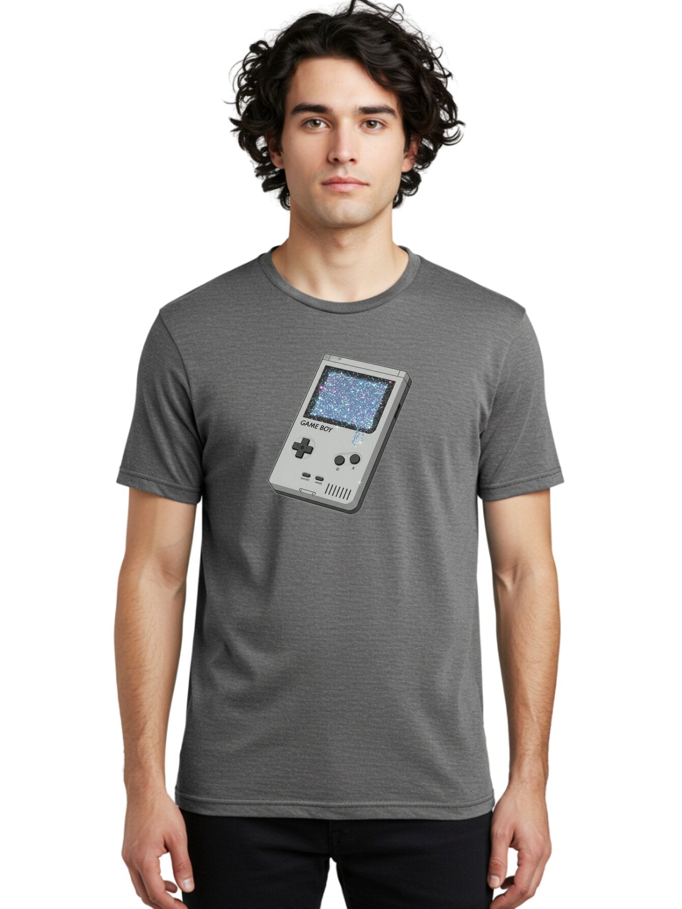 Game-Boy Men'S Graphic Tee, 100% Cotton, Comfortable Casual Summer Wear, Machine Washable, Vintage Camera, Old Camera, Antique Camera, Black Camera, Classic Photography, Photography Equipment, Nostalgic Device, Film Camera, Camera Art Bao458 27