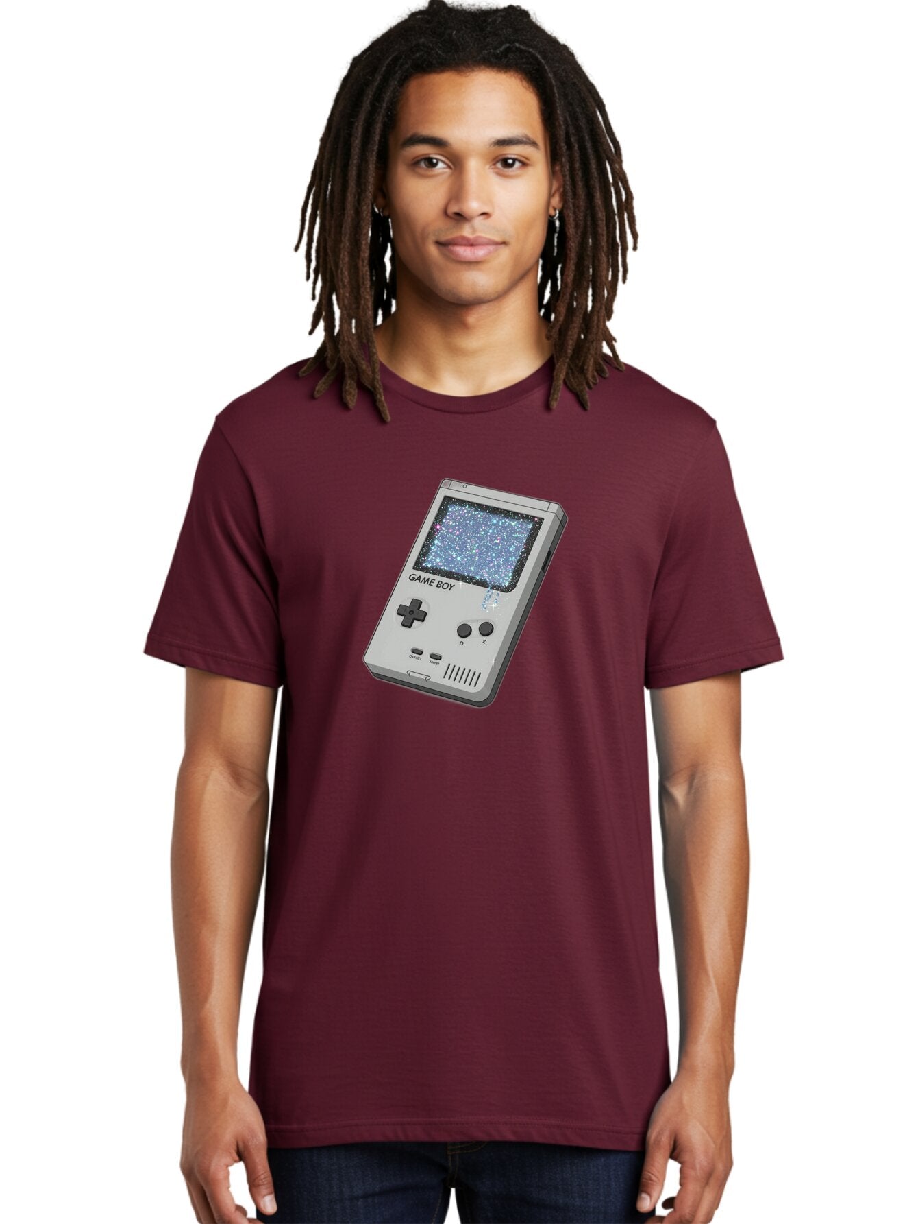 Game-Boy Men'S Graphic Tee, 100% Cotton, Comfortable Casual Summer Wear, Machine Washable, Vintage Camera, Old Camera, Antique Camera, Black Camera, Classic Photography, Photography Equipment, Nostalgic Device, Film Camera, Camera Art Bao458 16