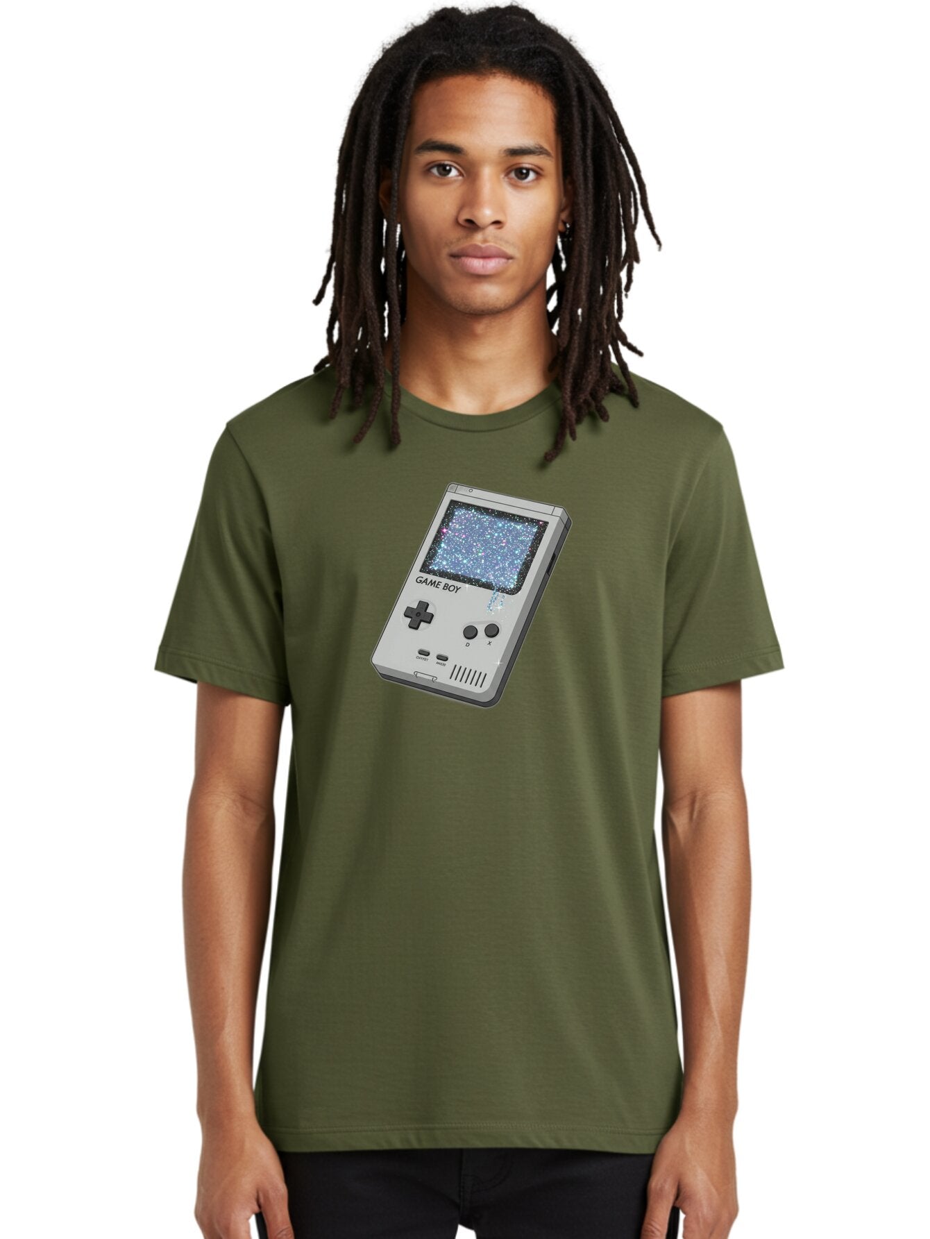 Game-Boy Men'S Graphic Tee, 100% Cotton, Comfortable Casual Summer Wear, Machine Washable, Vintage Camera, Old Camera, Antique Camera, Black Camera, Classic Photography, Photography Equipment, Nostalgic Device, Film Camera, Camera Art Bao458 24