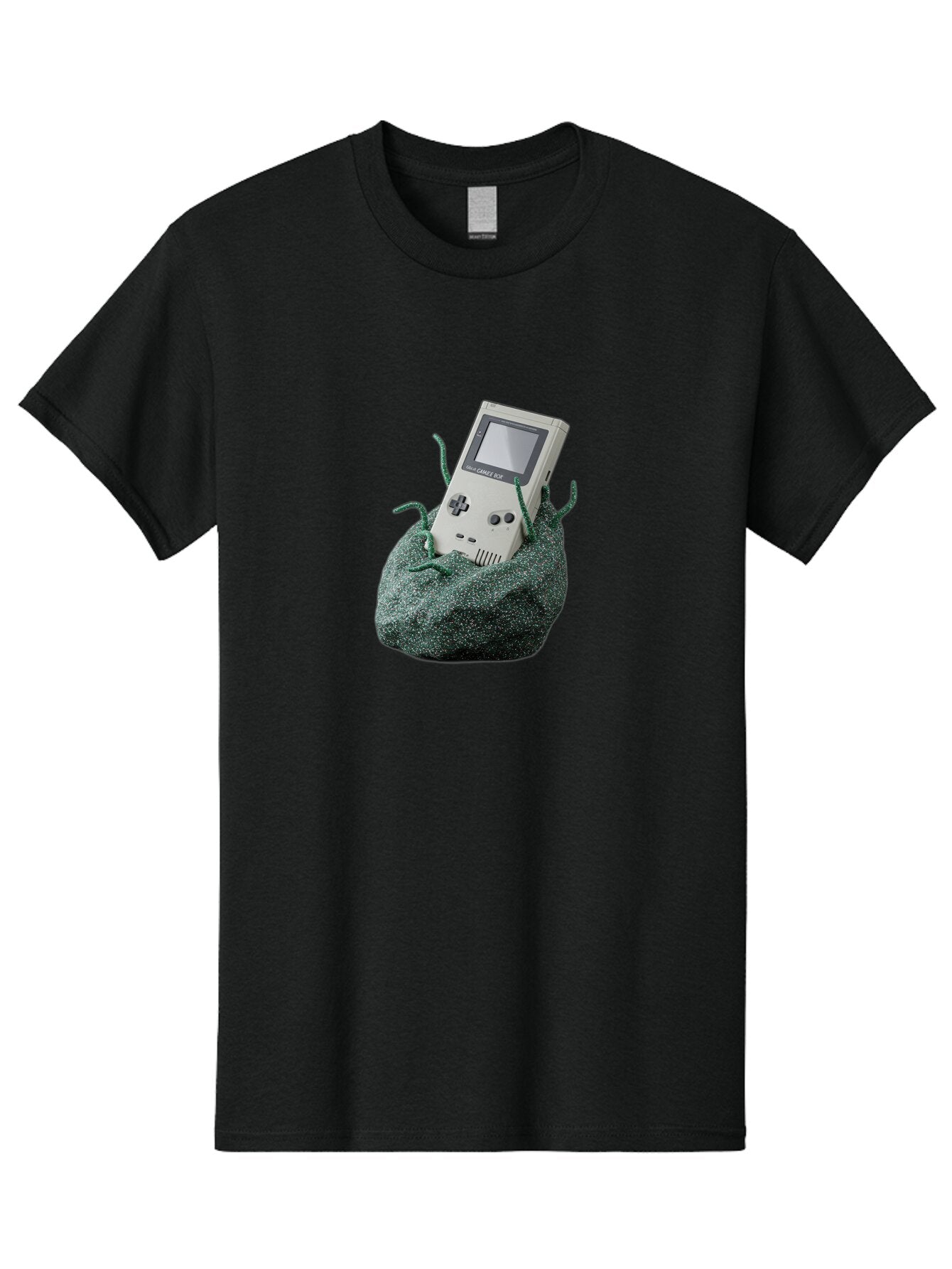 Gameboy-1 Men'S Graphic Tee, 100% Cotton, Comfortable Casual Summer Wear, Machine Washable, Vintage Camera, Old Camera, Antique Camera, Black Camera, Classic Photography, Photography Equipment, Nostalgic Device, Film Camera, Camera Art Bao459
