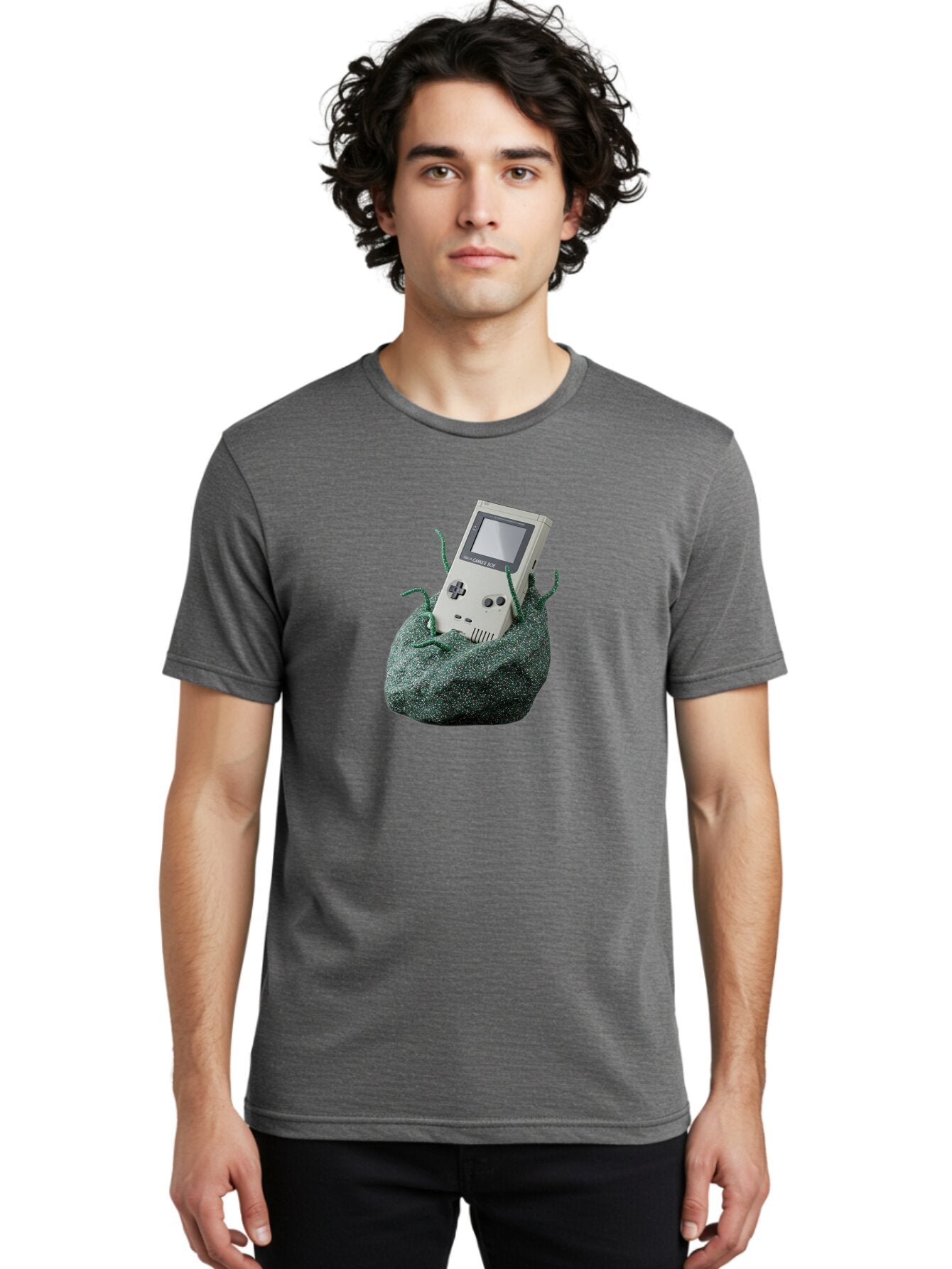 Gameboy-1 Men'S Graphic Tee, 100% Cotton, Comfortable Casual Summer Wear, Machine Washable, Vintage Camera, Old Camera, Antique Camera, Black Camera, Classic Photography, Photography Equipment, Nostalgic Device, Film Camera, Camera Art Bao459 16