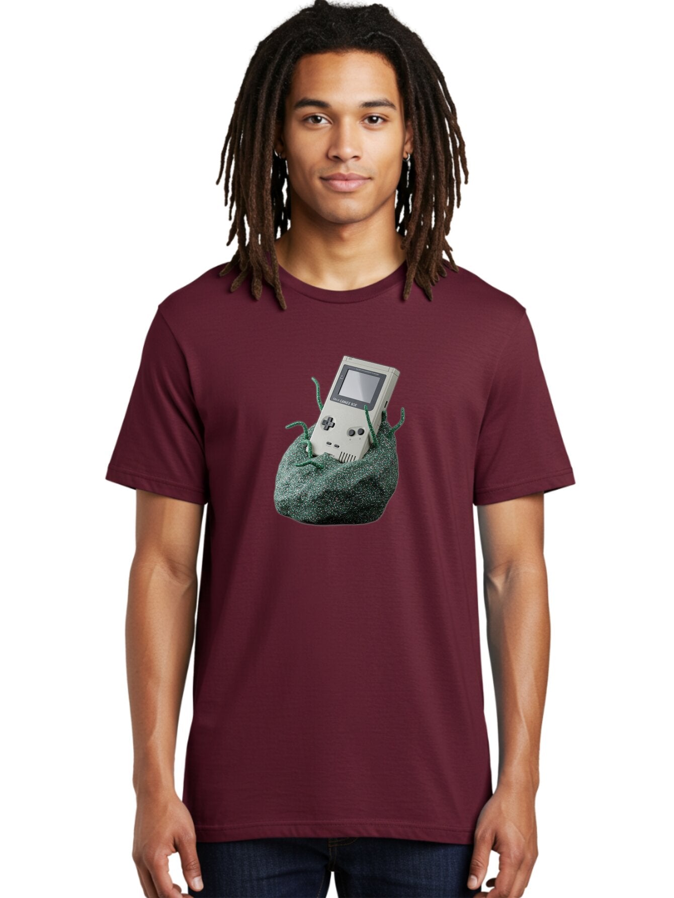 Gameboy-1 Men'S Graphic Tee, 100% Cotton, Comfortable Casual Summer Wear, Machine Washable, Vintage Camera, Old Camera, Antique Camera, Black Camera, Classic Photography, Photography Equipment, Nostalgic Device, Film Camera, Camera Art Bao459 26
