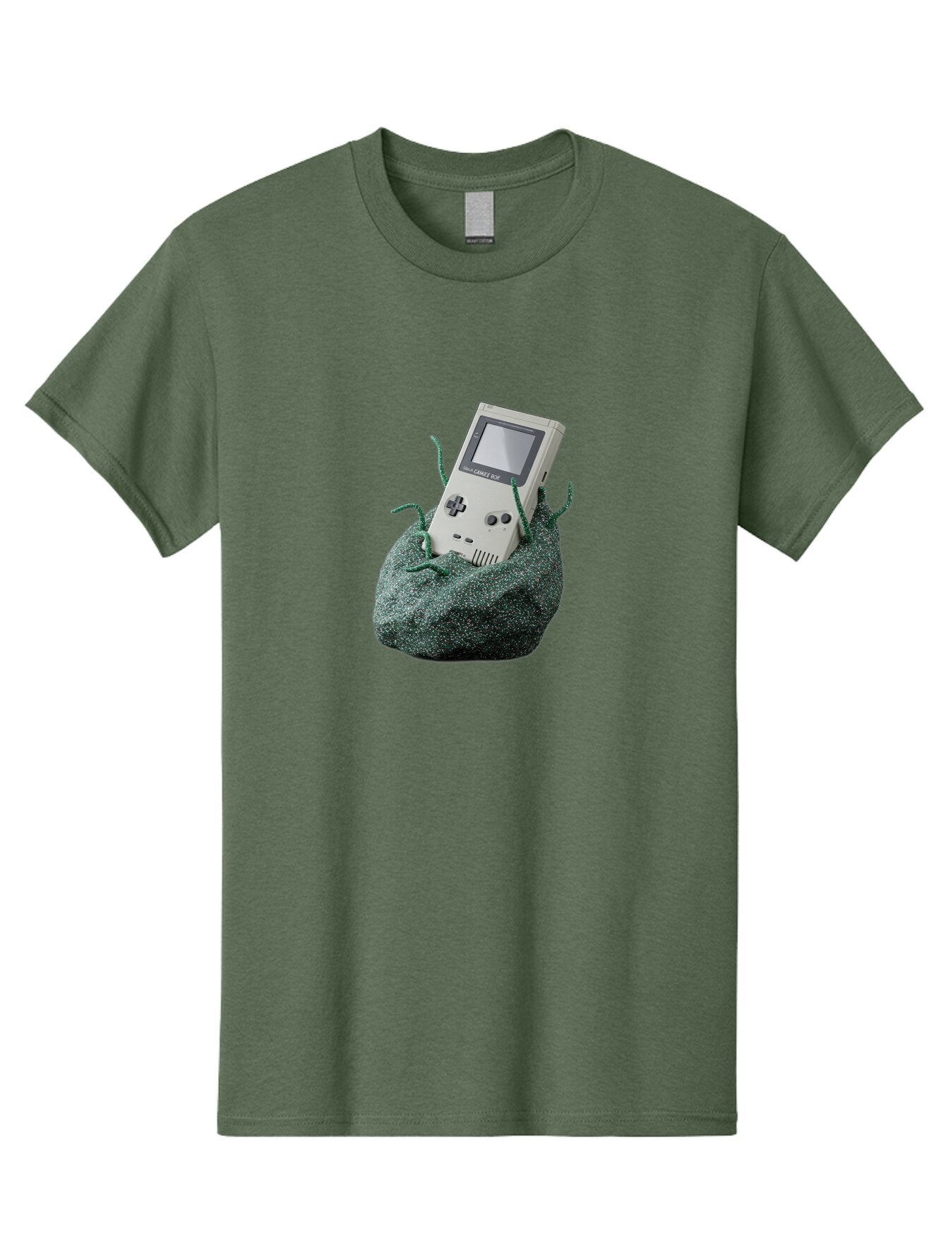 Gameboy-1 Men'S Graphic Tee, 100% Cotton, Comfortable Casual Summer Wear, Machine Washable, Vintage Camera, Old Camera, Antique Camera, Black Camera, Classic Photography, Photography Equipment, Nostalgic Device, Film Camera, Camera Art Bao459 4