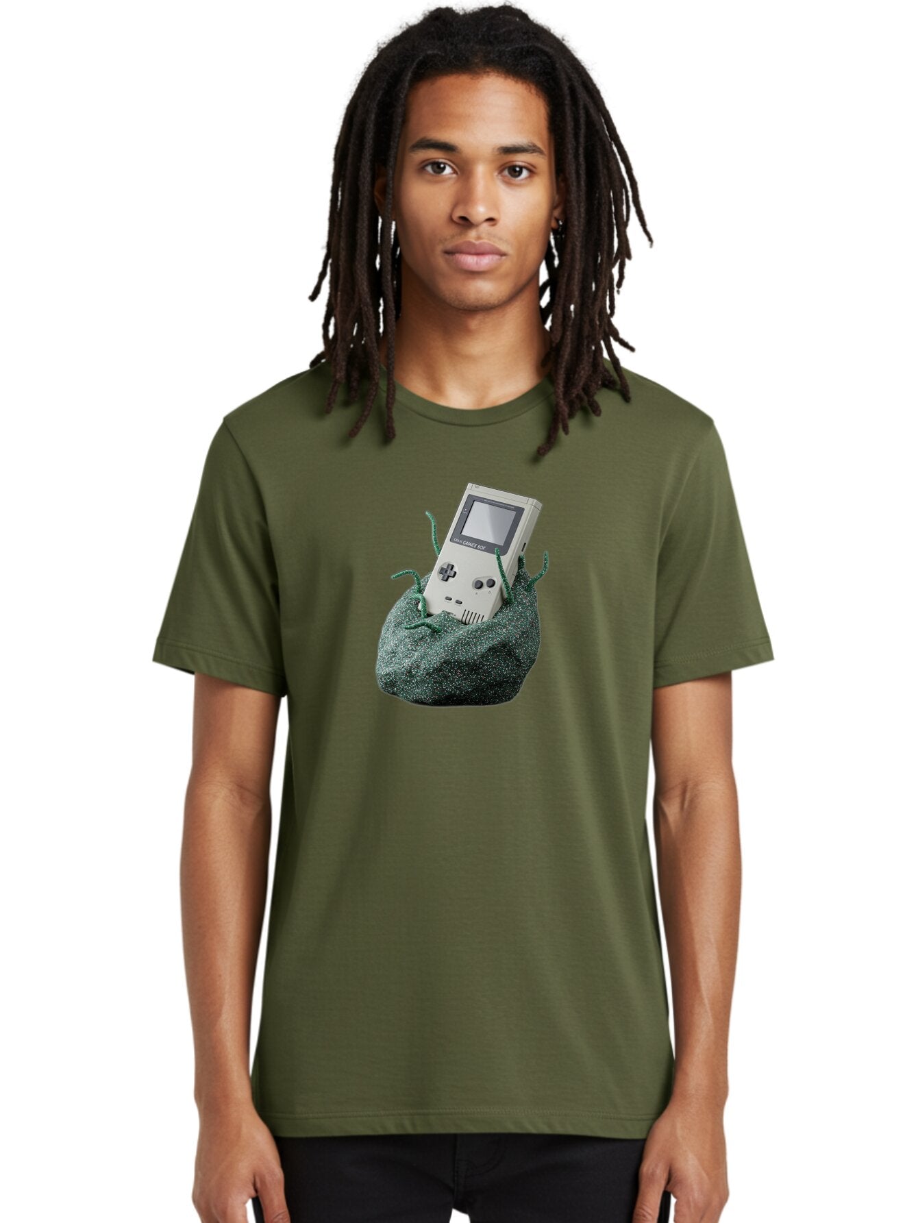Gameboy-1 Men'S Graphic Tee, 100% Cotton, Comfortable Casual Summer Wear, Machine Washable, Vintage Camera, Old Camera, Antique Camera, Black Camera, Classic Photography, Photography Equipment, Nostalgic Device, Film Camera, Camera Art Bao459 18