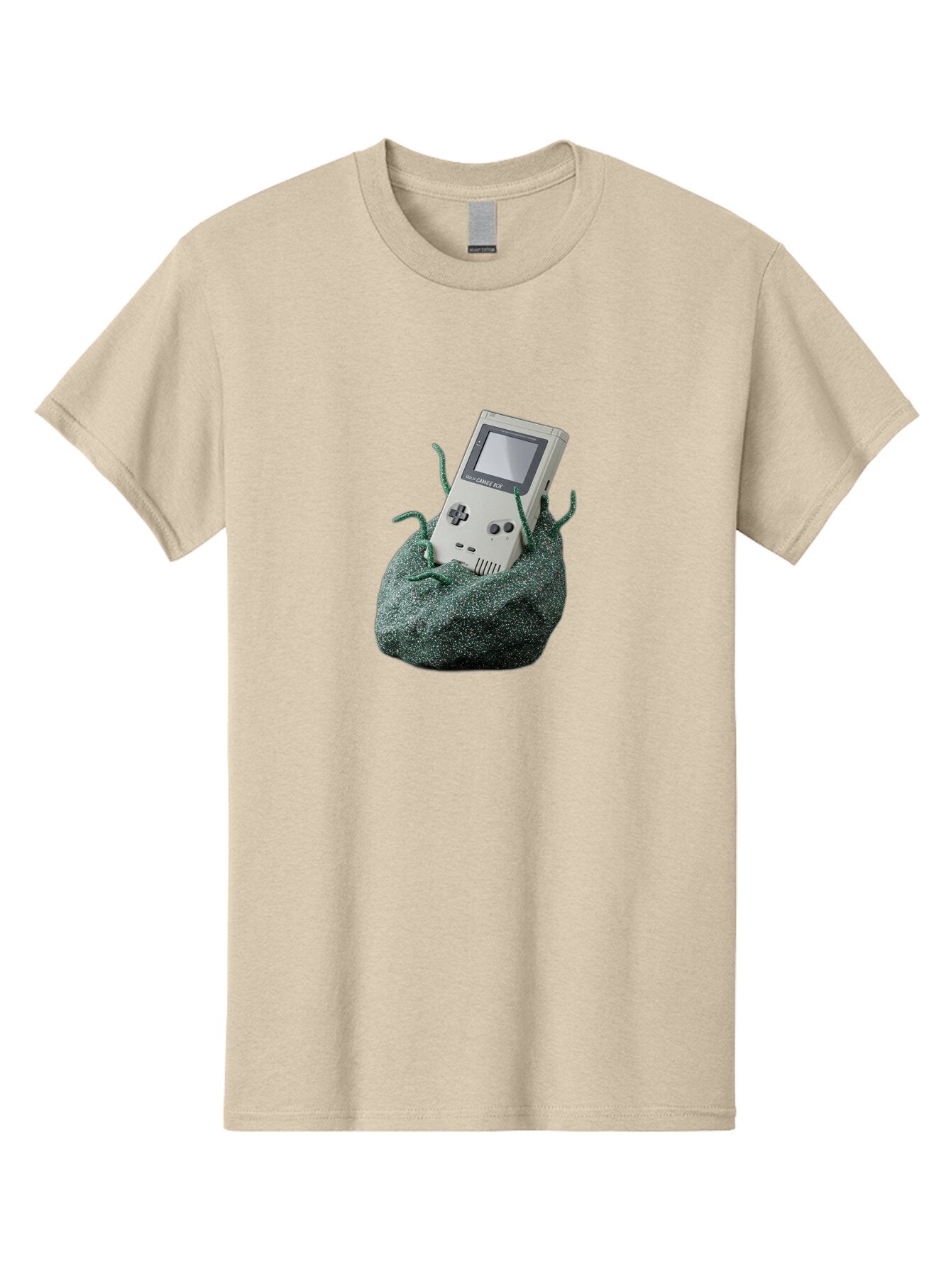 Gameboy-1 Men'S Graphic Tee, 100% Cotton, Comfortable Casual Summer Wear, Machine Washable, Vintage Camera, Old Camera, Antique Camera, Black Camera, Classic Photography, Photography Equipment, Nostalgic Device, Film Camera, Camera Art Bao459
