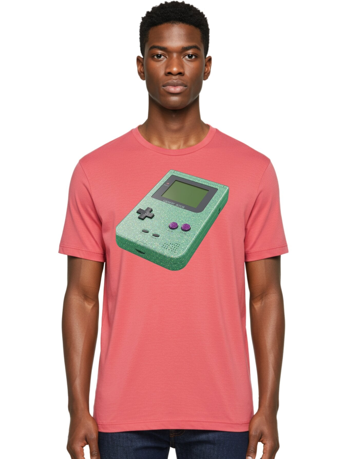Gameboy-Boy Men'S Graphic Tee, 100% Cotton, Comfortable Casual Summer Wear, Machine Washable, Vintage Camera, Old Camera, Antique Camera, Black Camera, Classic Photography, Photography Equipment, Nostalgic Device, Film Camera, Camera Art Bao460 16