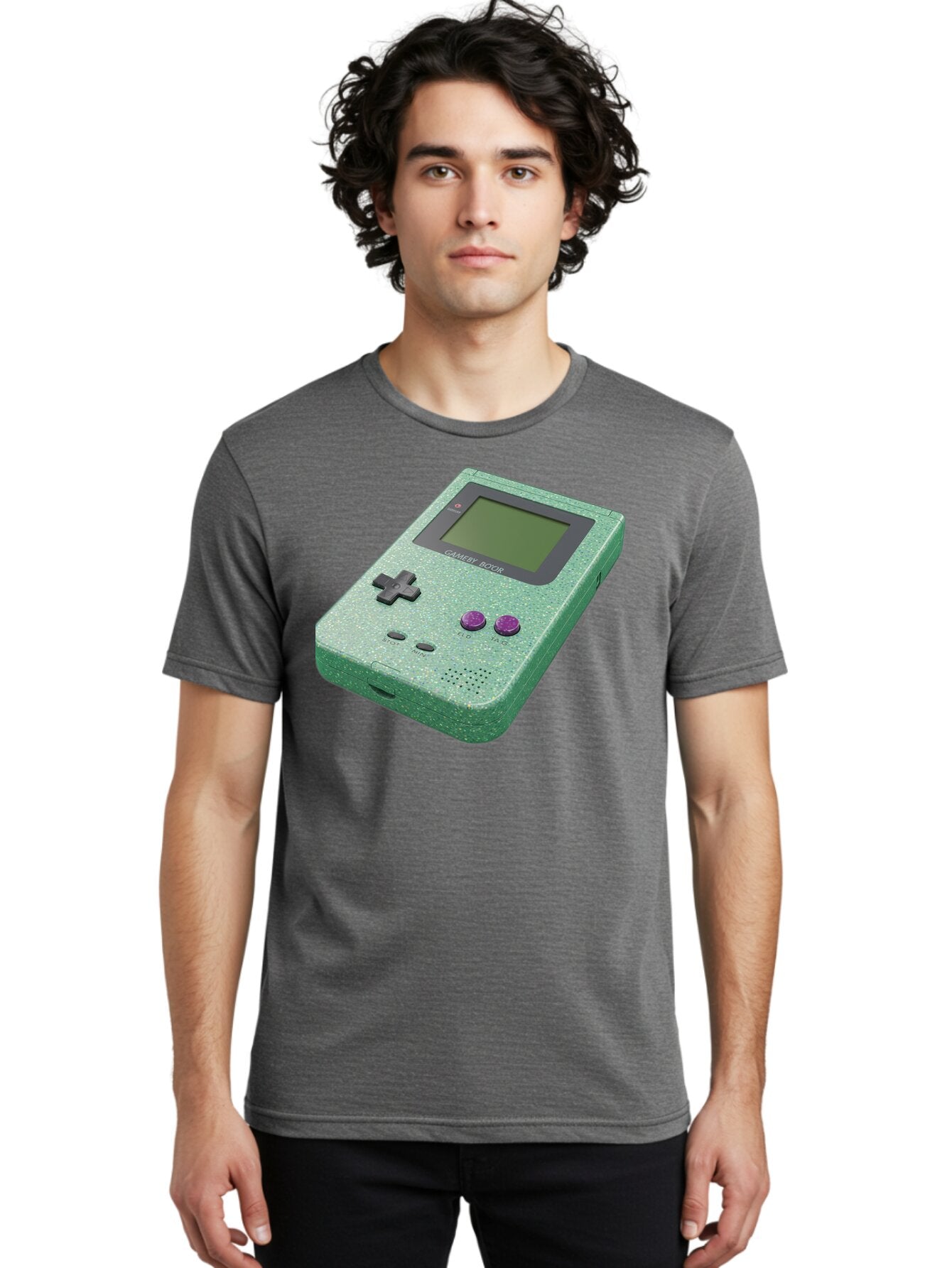 Gameboy-Boy Men'S Graphic Tee, 100% Cotton, Comfortable Casual Summer Wear, Machine Washable, Vintage Camera, Old Camera, Antique Camera, Black Camera, Classic Photography, Photography Equipment, Nostalgic Device, Film Camera, Camera Art Bao460 22