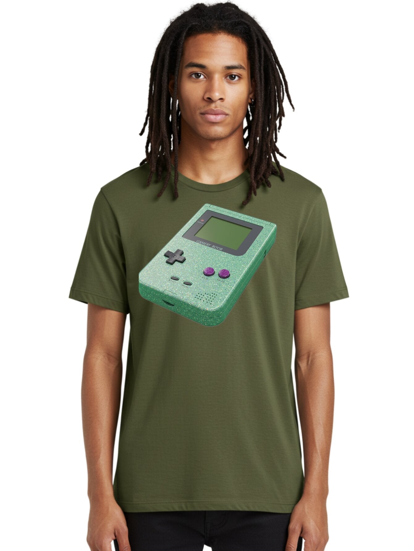 Gameboy-Boy Men'S Graphic Tee, 100% Cotton, Comfortable Casual Summer Wear, Machine Washable, Vintage Camera, Old Camera, Antique Camera, Black Camera, Classic Photography, Photography Equipment, Nostalgic Device, Film Camera, Camera Art Bao460 20