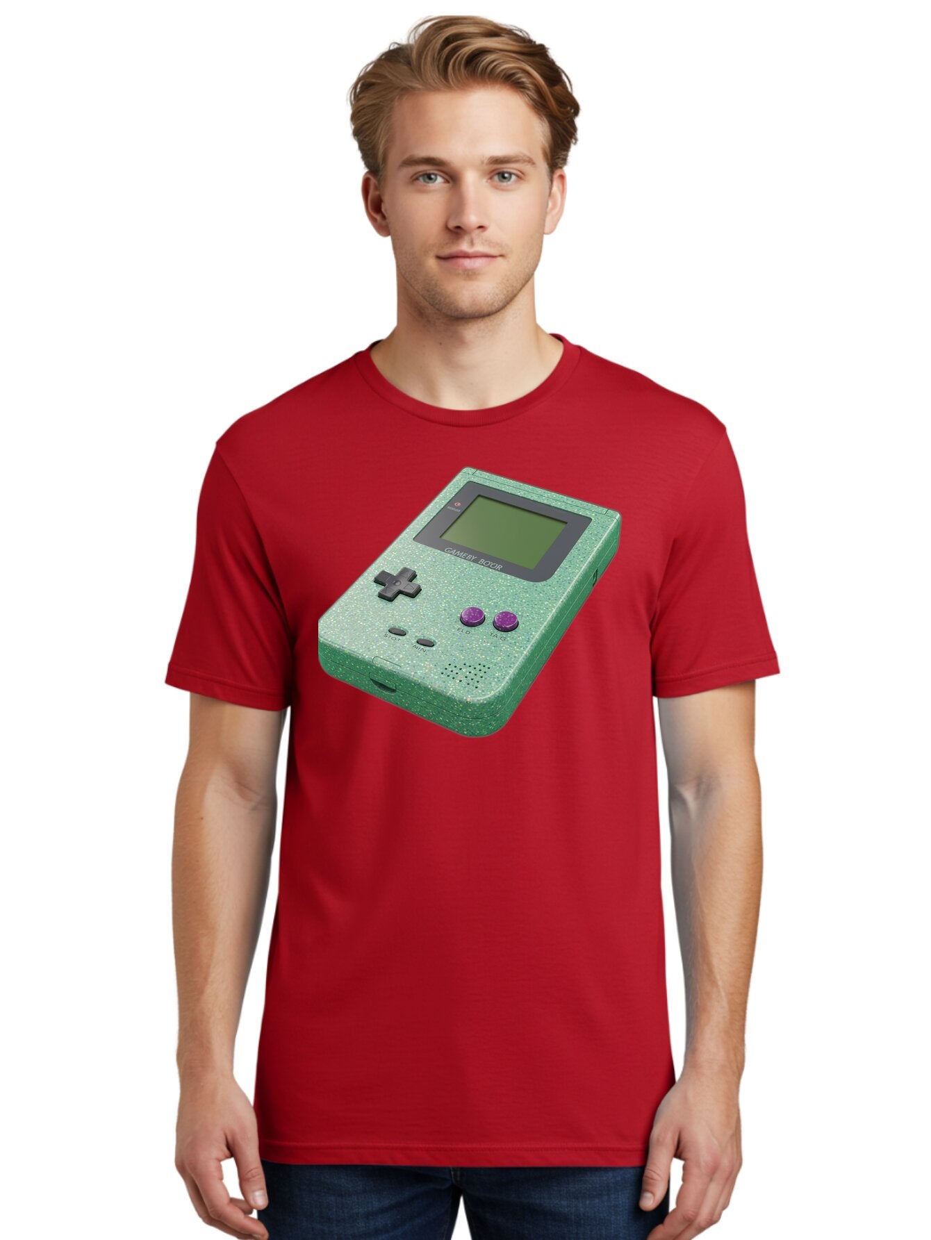 Gameboy-Boy Men'S Graphic Tee, 100% Cotton, Comfortable Casual Summer Wear, Machine Washable, Vintage Camera, Old Camera, Antique Camera, Black Camera, Classic Photography, Photography Equipment, Nostalgic Device, Film Camera, Camera Art Bao460 17