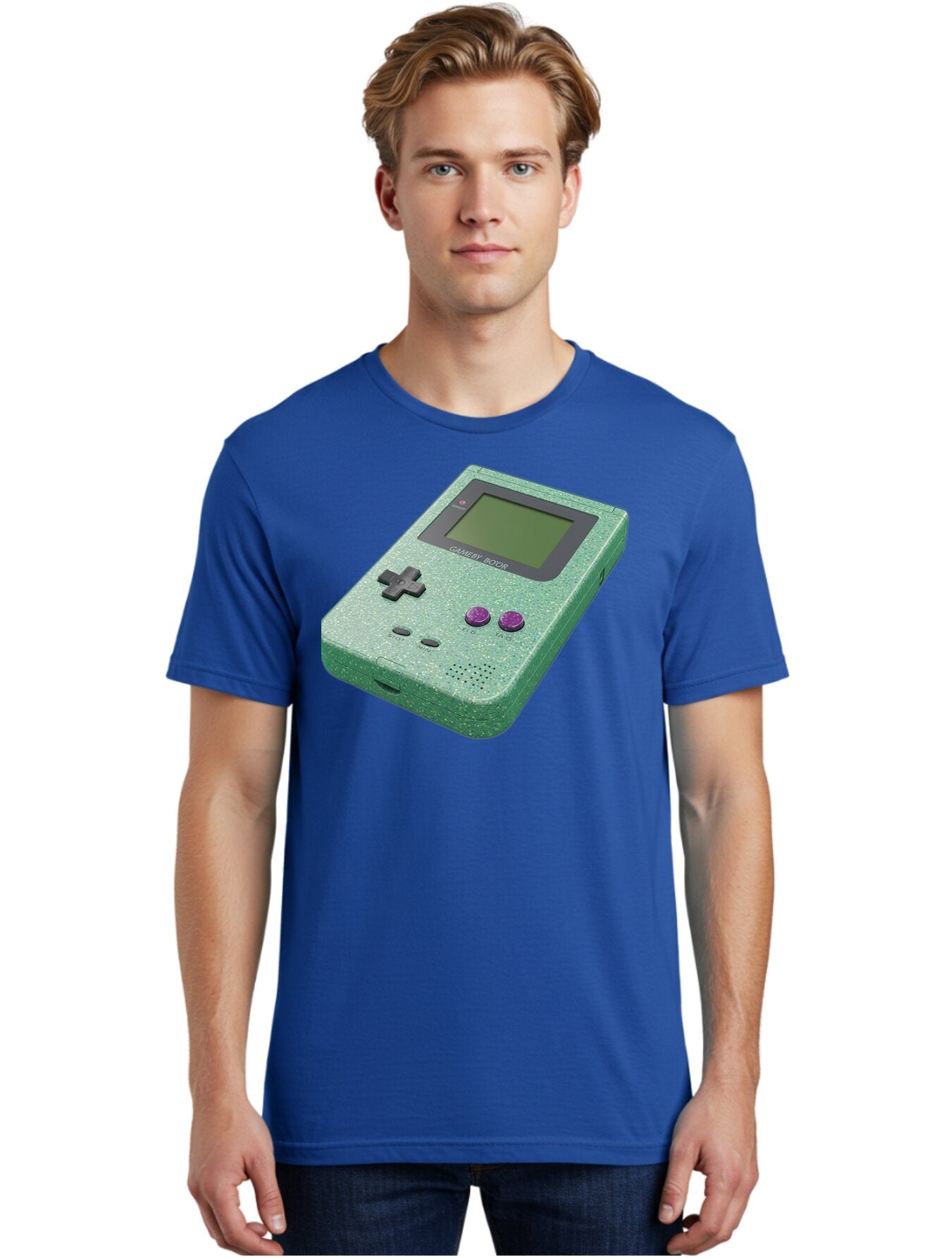 Gameboy-Boy Men'S Graphic Tee, 100% Cotton, Comfortable Casual Summer Wear, Machine Washable, Vintage Camera, Old Camera, Antique Camera, Black Camera, Classic Photography, Photography Equipment, Nostalgic Device, Film Camera, Camera Art Bao460 29