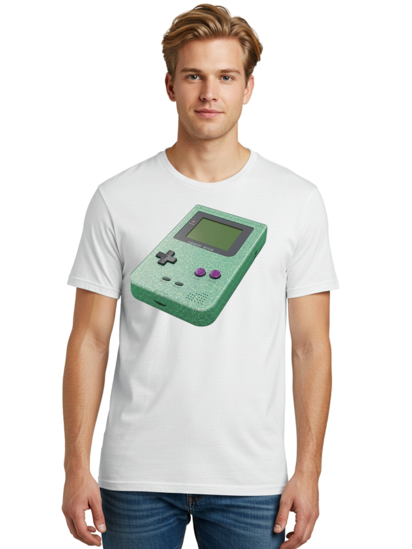 Gameboy-Boy Men'S Graphic Tee, 100% Cotton, Comfortable Casual Summer Wear, Machine Washable, Vintage Camera, Old Camera, Antique Camera, Black Camera, Classic Photography, Photography Equipment, Nostalgic Device, Film Camera, Camera Art Bao460 26