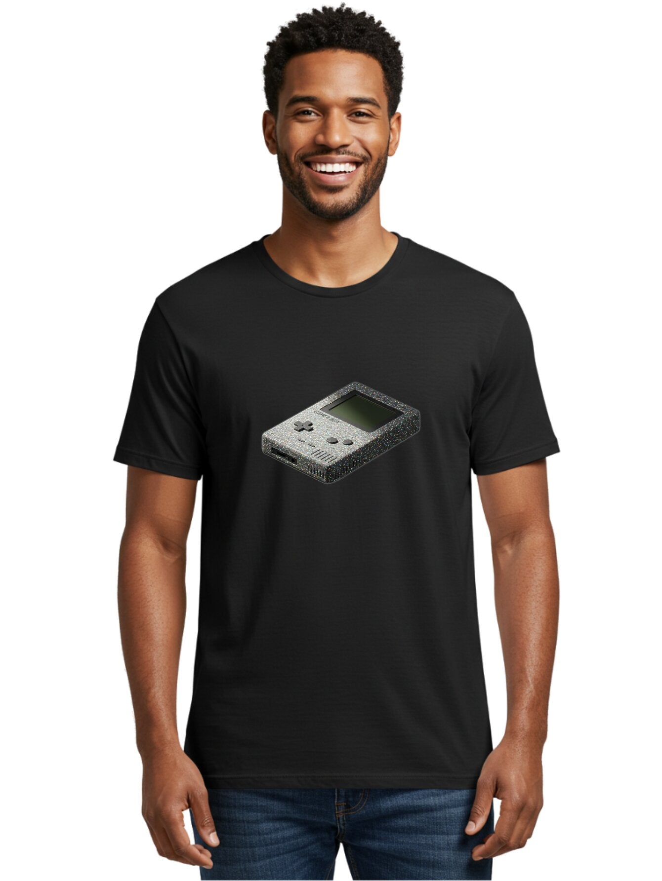 Gameboy Men'S Graphic Tee, 100% Cotton, Comfortable Casual Summer Wear, Machine Washable, Vintage Camera, Old Camera, Antique Camera, Black Camera, Classic Photography, Photography Equipment, Nostalgic Device, Film Camera, Camera Art Bao461 18