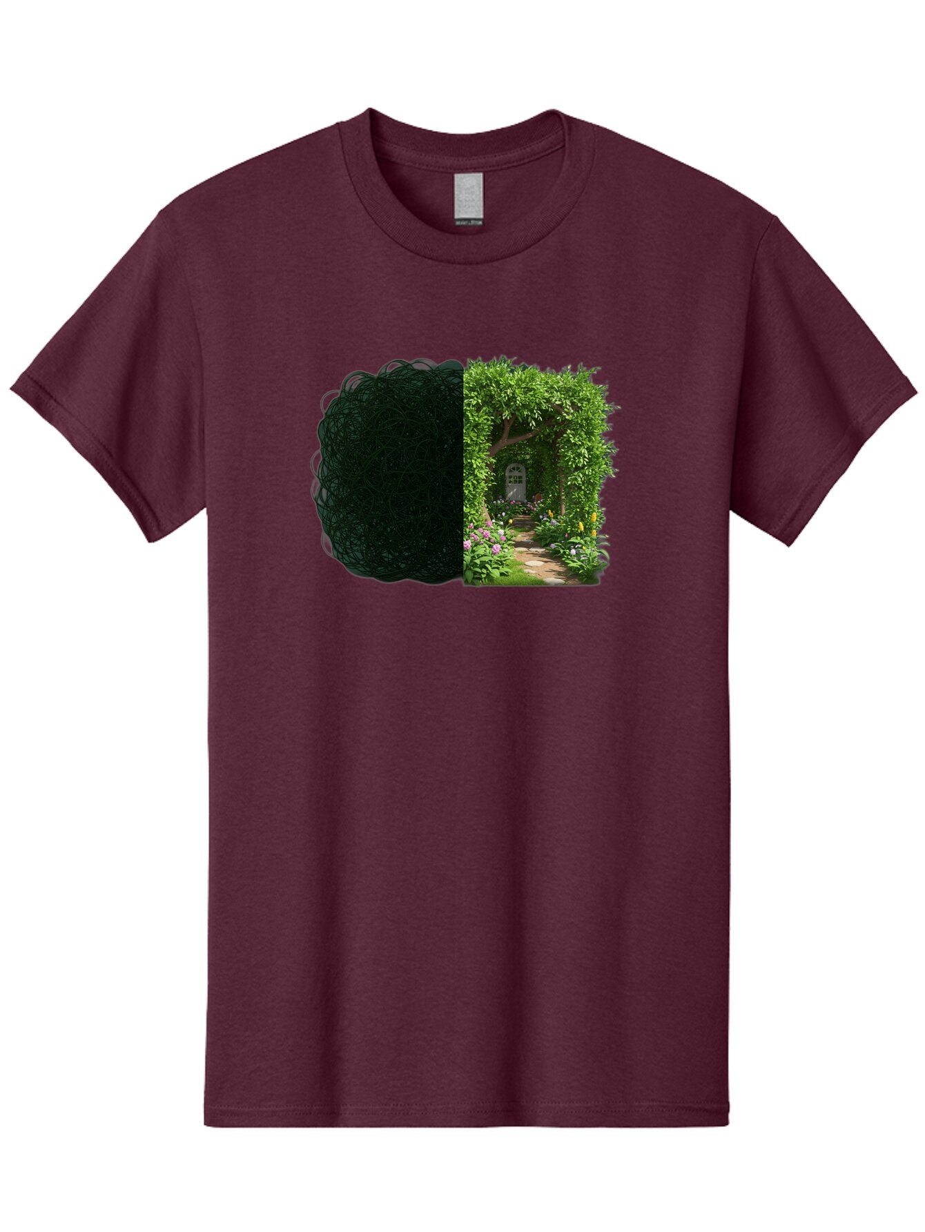 Garden-Pathway Men'S Graphic Tee, 100% Cotton, Comfortable Casual Summer Wear, Machine Washable, Vintage Camera, Old Camera, Antique Camera, Black Camera, Classic Photography, Photography Equipment, Nostalgic Device, Film Camera, Camera Art Bao467 7