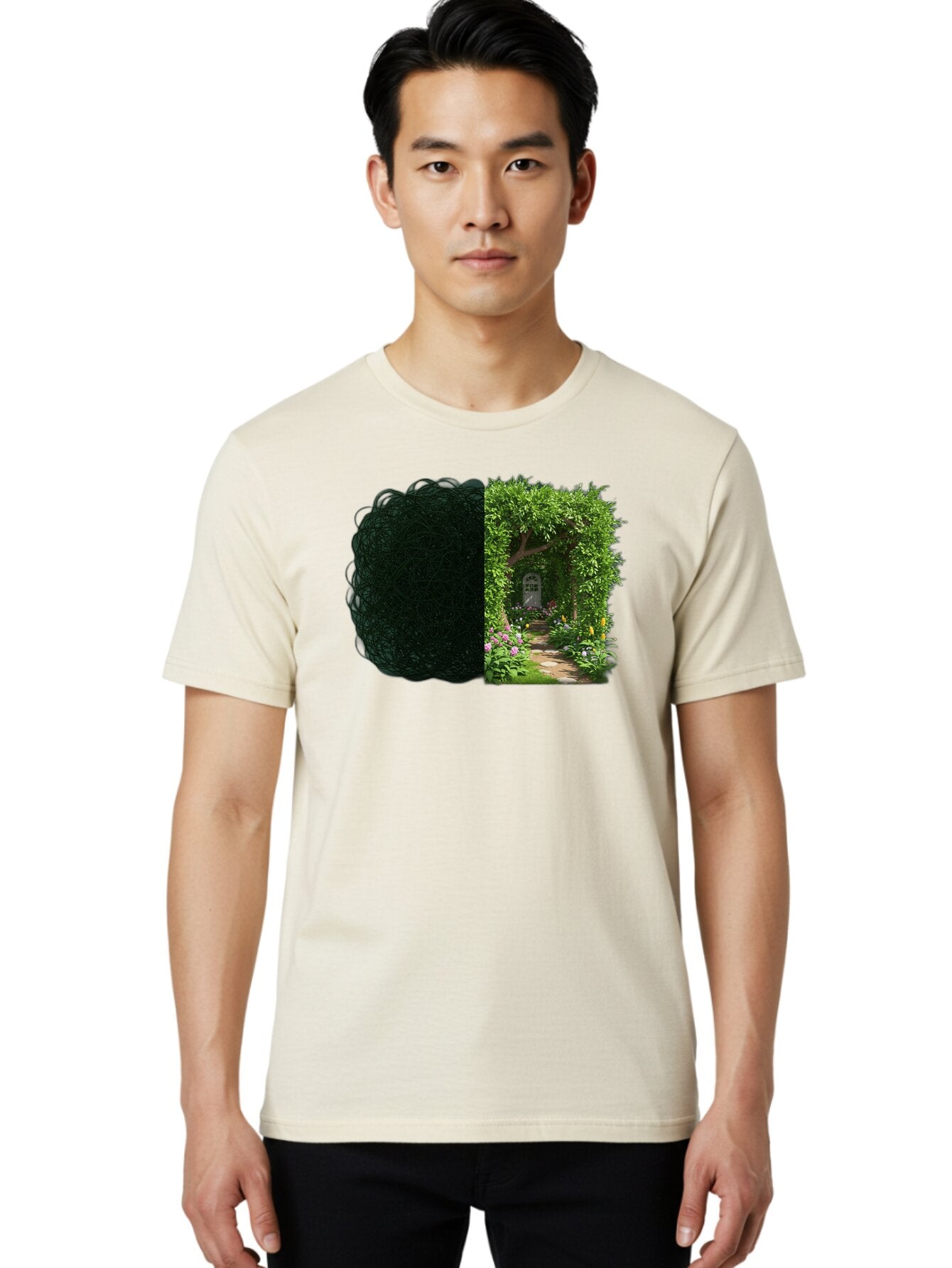 Garden-Pathway Men'S Graphic Tee, 100% Cotton, Comfortable Casual Summer Wear, Machine Washable, Vintage Camera, Old Camera, Antique Camera, Black Camera, Classic Photography, Photography Equipment, Nostalgic Device, Film Camera, Camera Art Bao467 18