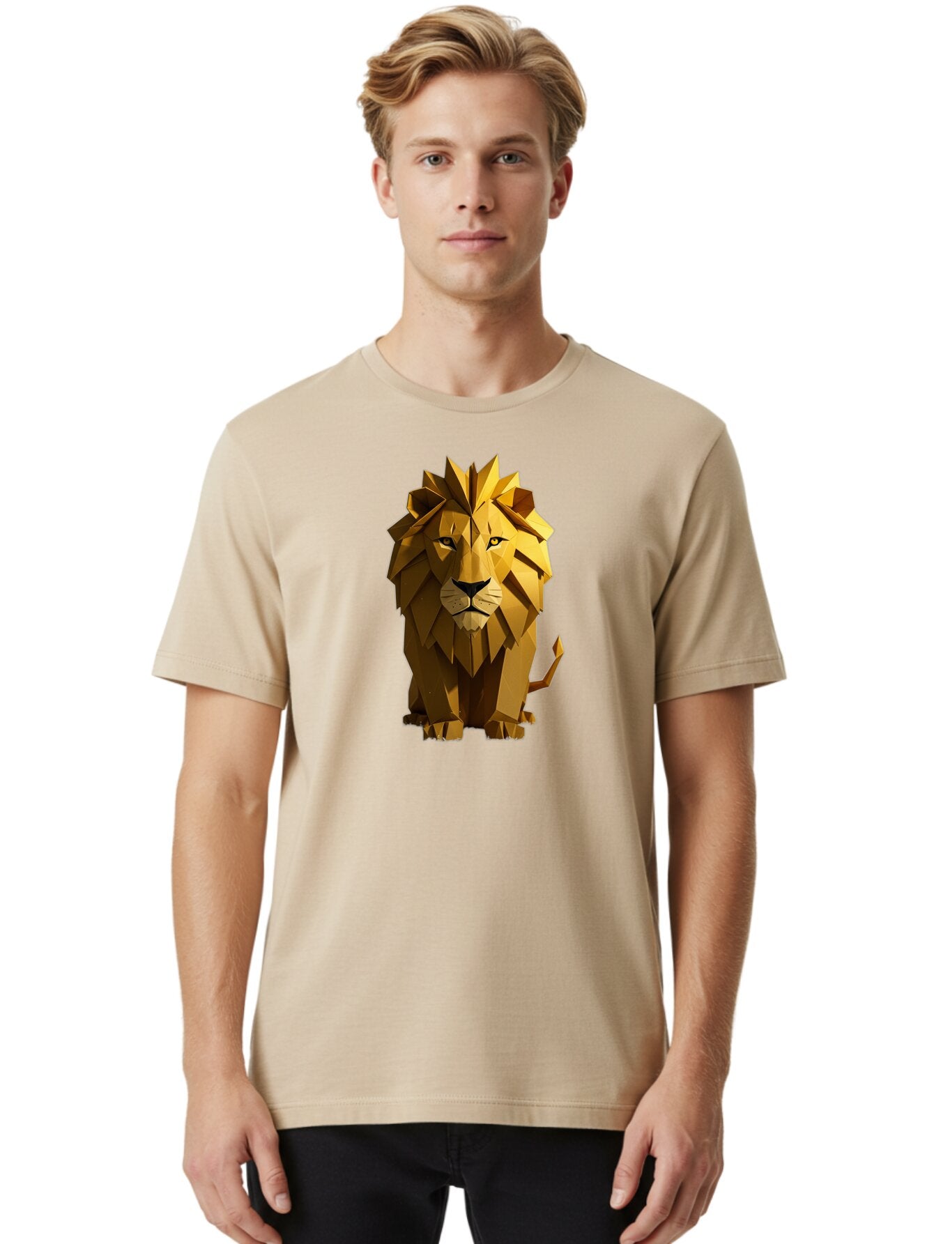Geometric-Lion Men'S Graphic Tee, 100% Cotton, Comfortable Casual Summer Wear, Machine Washable, Vintage Camera, Old Camera, Antique Camera, Black Camera, Classic Photography, Photography Equipment, Nostalgic Device, Film Camera, Camera Art Bao470 16