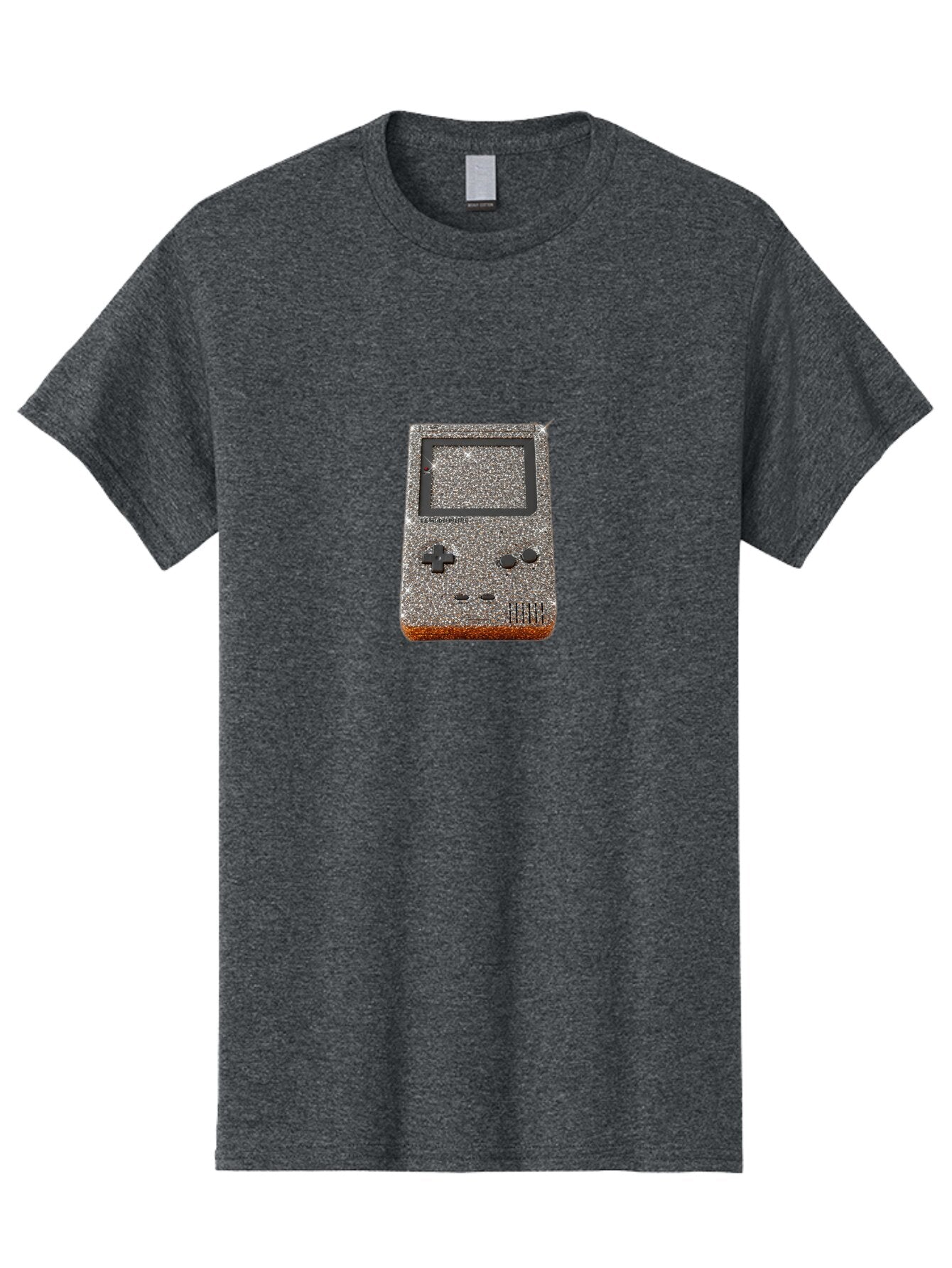Glitch-Art-Gameboy Men'S Graphic Tee, 100% Cotton, Comfortable Casual Summer Wear, Machine Washable, Vintage Camera, Old Camera, Antique Camera, Black Camera, Classic Photography, Photography Equipment, Nostalgic Device, Film Camera, Bao482 7