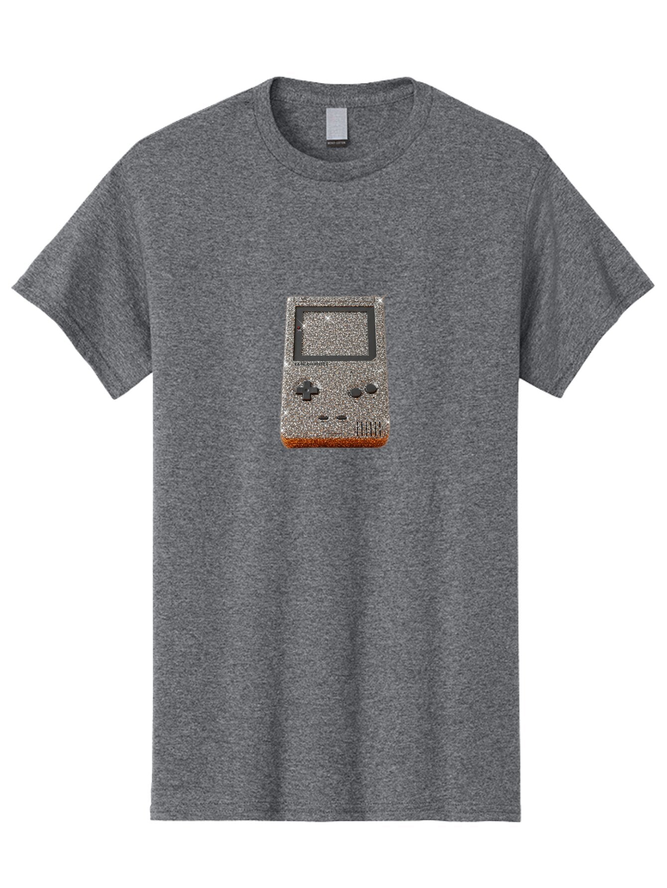 Glitch-Art-Gameboy Men'S Graphic Tee, 100% Cotton, Comfortable Casual Summer Wear, Machine Washable, Vintage Camera, Old Camera, Antique Camera, Black Camera, Classic Photography, Photography Equipment, Nostalgic Device, Film Camera, Bao482 3