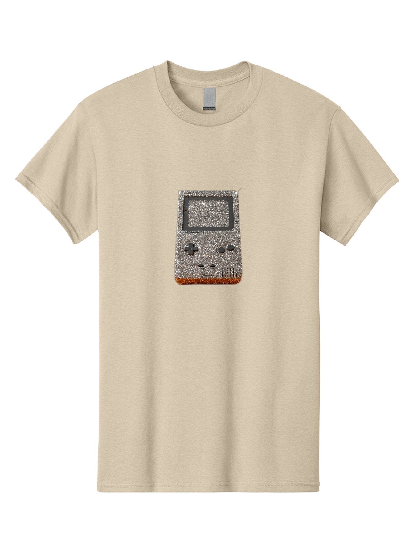 Glitch-Art-Gameboy Men'S Graphic Tee, 100% Cotton, Comfortable Casual Summer Wear, Machine Washable, Vintage Camera, Old Camera, Antique Camera, Black Camera, Classic Photography, Photography Equipment, Nostalgic Device, Film Camera, Bao482 9