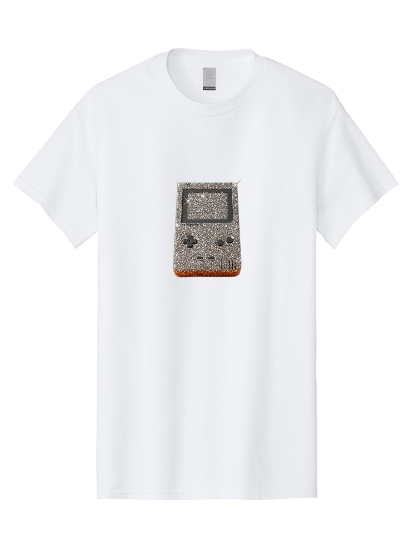 Glitch-Art-Gameboy Men'S Graphic Tee, 100% Cotton, Comfortable Casual Summer Wear, Machine Washable, Vintage Camera, Old Camera, Antique Camera, Black Camera, Classic Photography, Photography Equipment, Nostalgic Device, Film Camera, Bao482 11