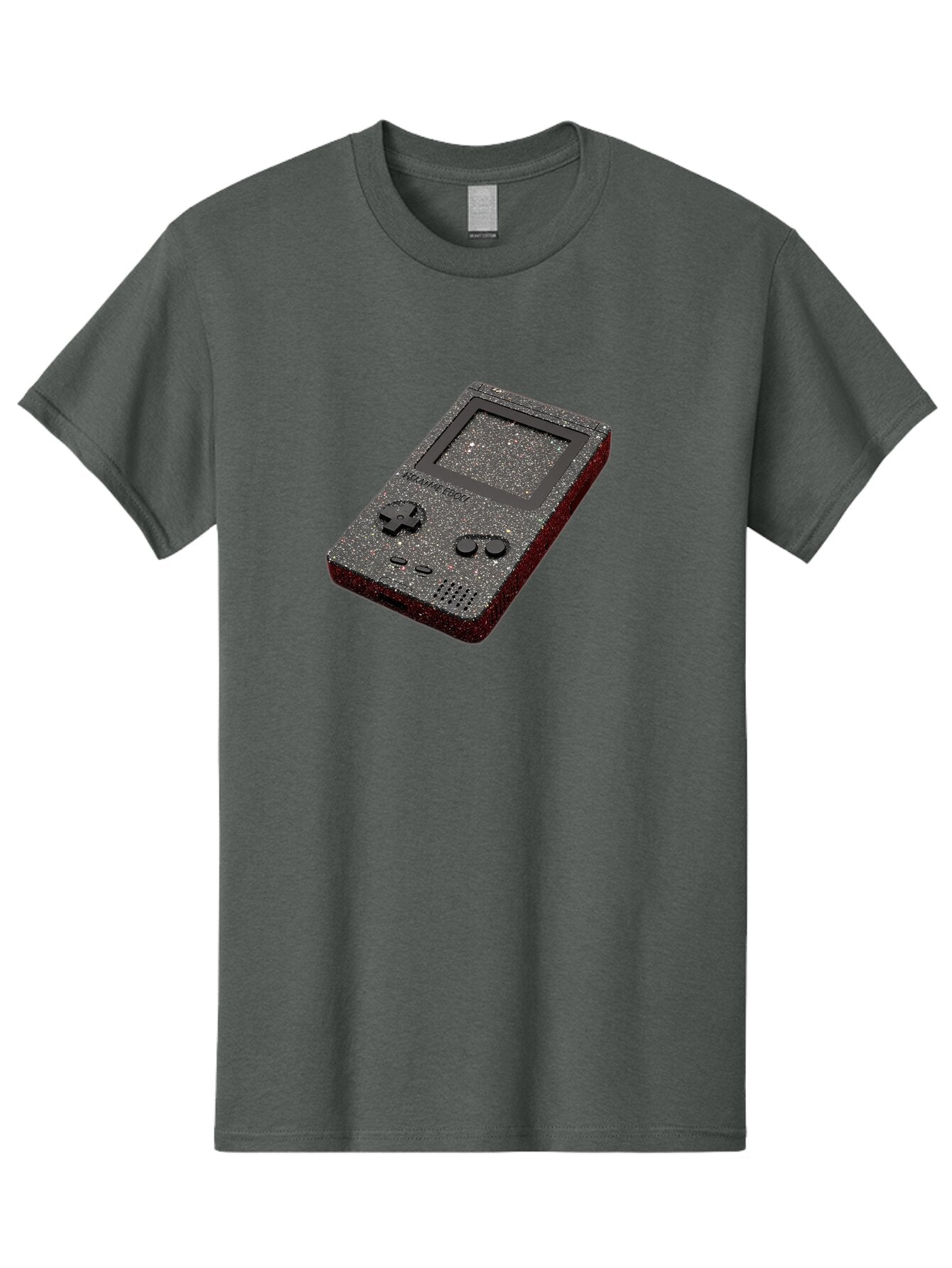 Glitter-Gameboy Men'S Graphic Tee, 100% Cotton, Comfortable Casual Summer Wear, Machine Washable, Vintage Camera, Old Camera, Antique Camera, Black Camera, Classic Photography, Photography Equipment, Nostalgic Device, Film Camera, Camera Art Bao484 4