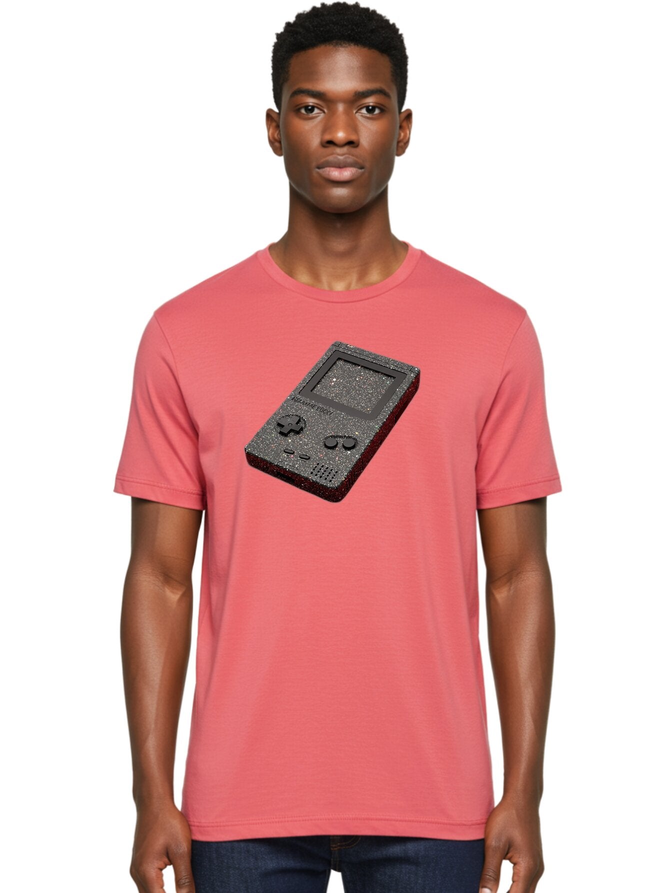 Glitter-Gameboy Men'S Graphic Tee, 100% Cotton, Comfortable Casual Summer Wear, Machine Washable, Vintage Camera, Old Camera, Antique Camera, Black Camera, Classic Photography, Photography Equipment, Nostalgic Device, Film Camera, Camera Art Bao484 20