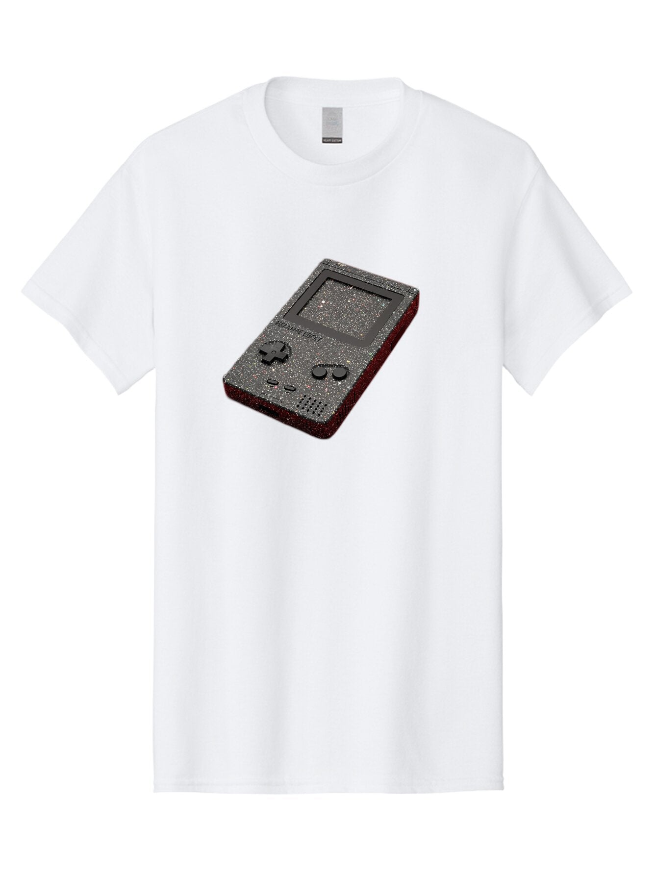 Glitter-Gameboy Men'S Graphic Tee, 100% Cotton, Comfortable Casual Summer Wear, Machine Washable, Vintage Camera, Old Camera, Antique Camera, Black Camera, Classic Photography, Photography Equipment, Nostalgic Device, Film Camera, Camera Art Bao484