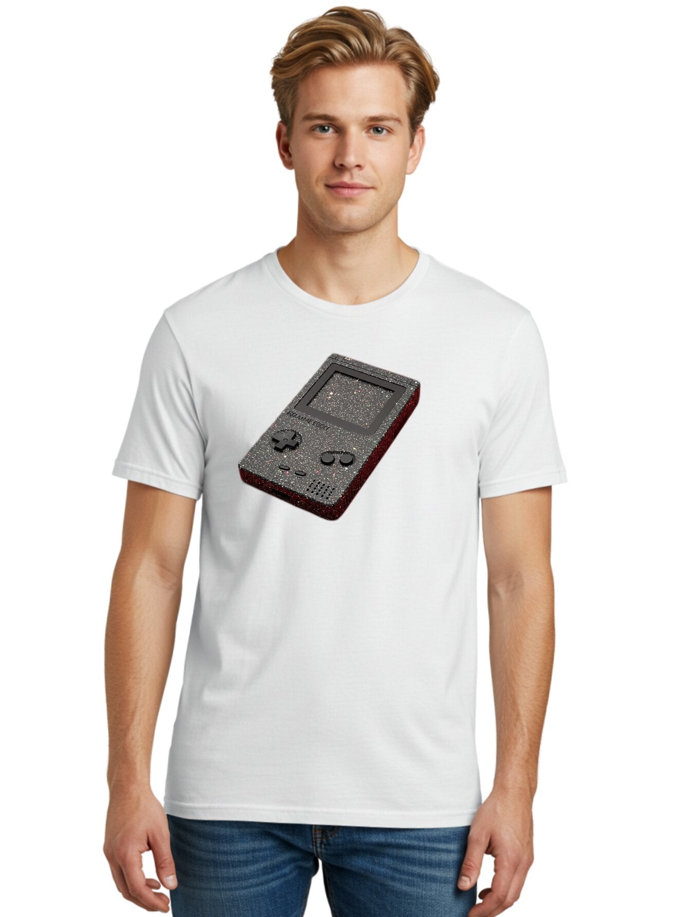 Glitter-Gameboy Men'S Graphic Tee, 100% Cotton, Comfortable Casual Summer Wear, Machine Washable, Vintage Camera, Old Camera, Antique Camera, Black Camera, Classic Photography, Photography Equipment, Nostalgic Device, Film Camera, Camera Art Bao484 19