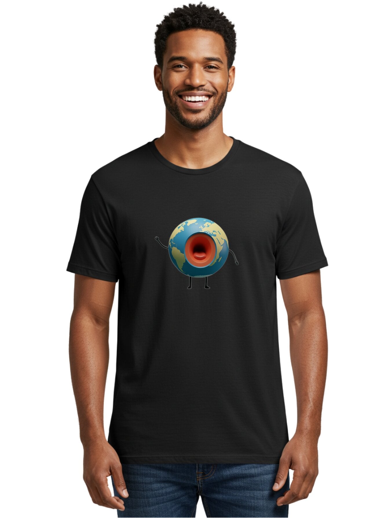 Globe-Megaphone Men'S Graphic Tee, 100% Cotton, Comfortable Casual Summer Wear, Machine Washable, Vintage Camera, Old Camera, Antique Camera, Black Camera, Classic Photography, Photography Equipment, Nostalgic Device, Film Camera, Camera Art Bao487 24