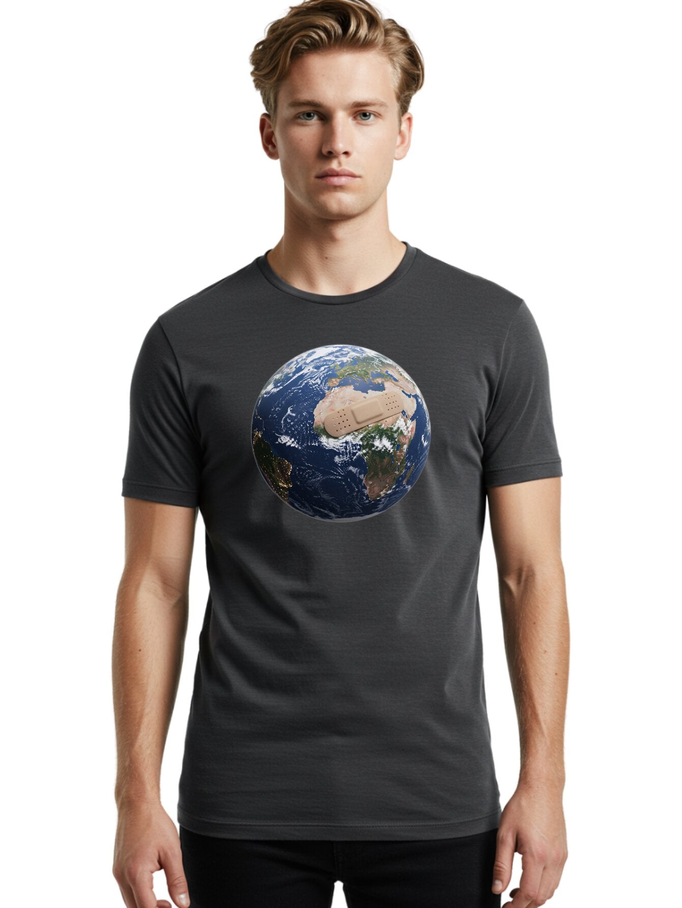 Globe-With-Bandage Men'S Graphic Tee, 100% Cotton, Comfortable Casual Summer Wear, Machine Washable, Vintage Camera, Old Camera, Antique Camera, Black Camera, Classic Photography, Photography Equipment, Nostalgic Device, Film Camera, Bao489 16