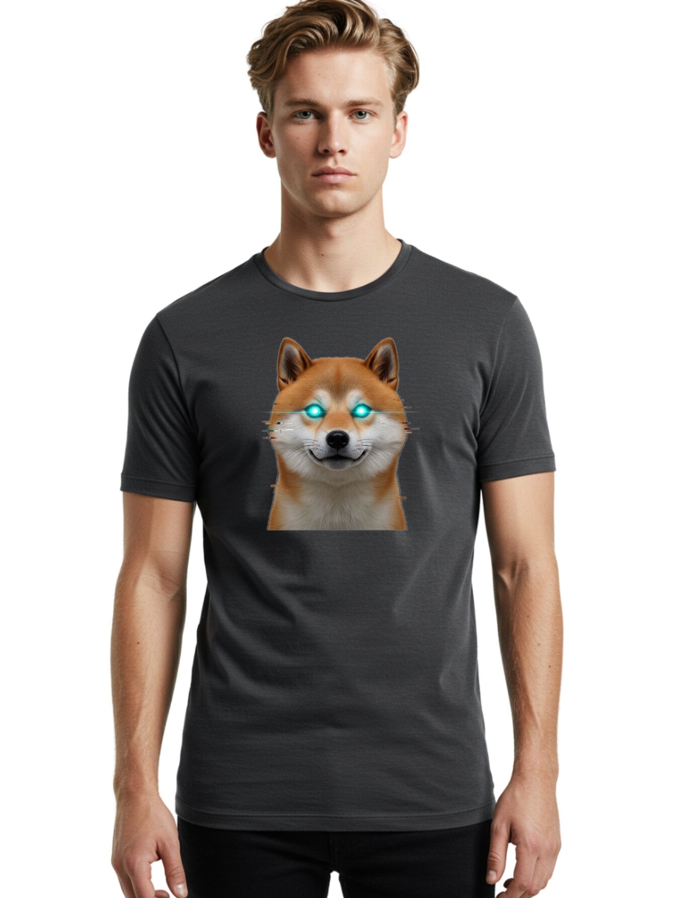 Glowing-Eye-Doge Men'S Graphic Tee, 100% Cotton, Comfortable Casual Summer Wear, Machine Washable, Vintage Camera, Old Camera, Antique Camera, Black Camera, Classic Photography, Photography Equipment, Nostalgic Device, Film Camera, Camera Art Bao492 16