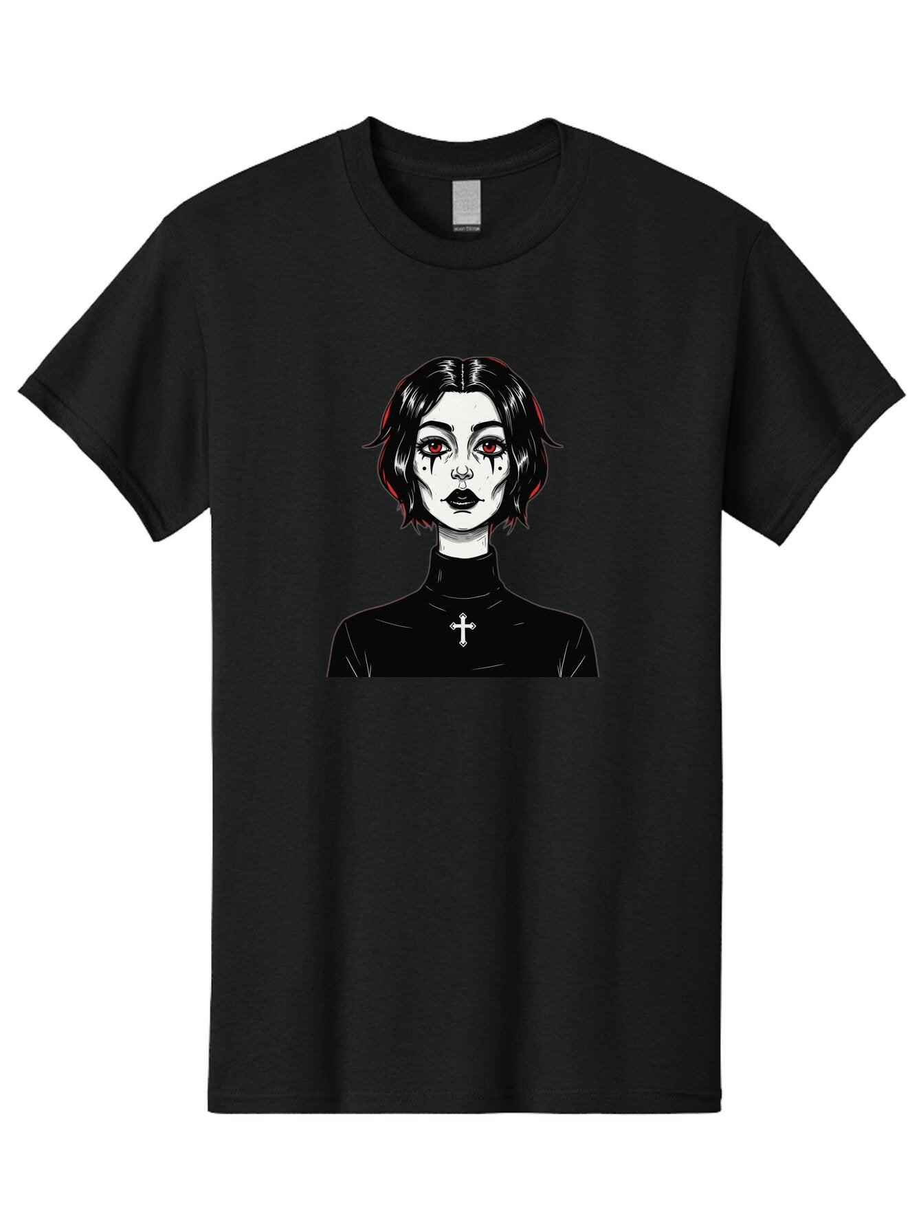 Gothic-Vampire-Girl Men'S Graphic Tee, 100% Cotton, Comfortable Casual Summer Wear, Machine Washable, Vintage Camera, Old Camera, Antique Camera, Black Camera, Classic Photography, Photography Equipment, Nostalgic Device, Film Camera, Bao497 14