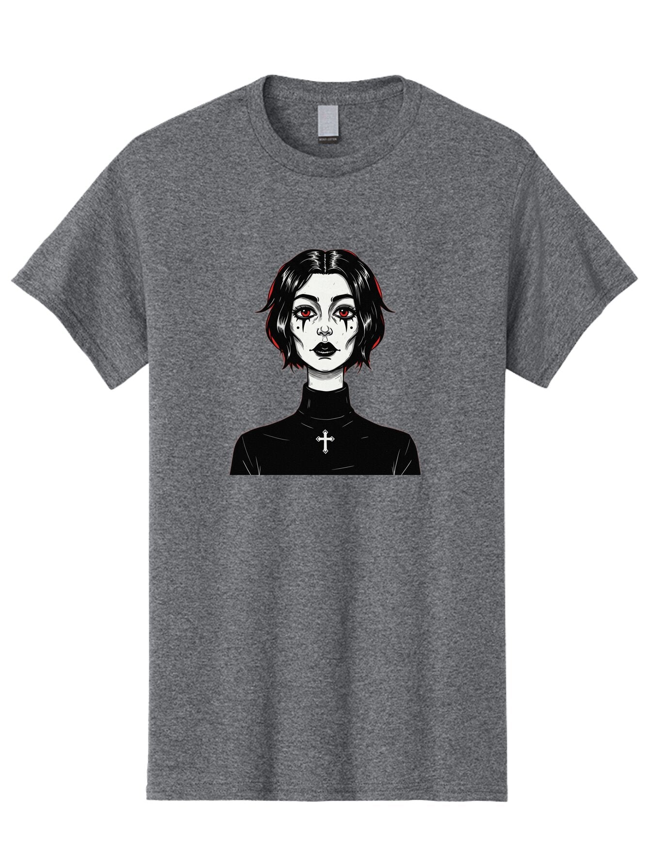 Gothic-Vampire-Girl Men'S Graphic Tee, 100% Cotton, Comfortable Casual Summer Wear, Machine Washable, Vintage Camera, Old Camera, Antique Camera, Black Camera, Classic Photography, Photography Equipment, Nostalgic Device, Film Camera, Bao497 13