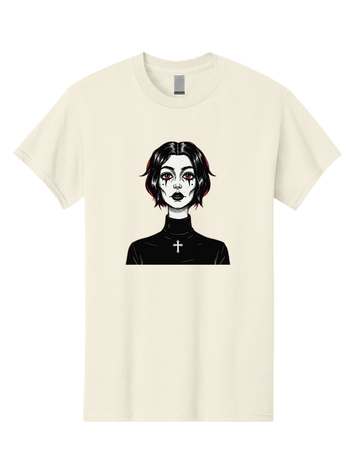 Gothic-Vampire-Girl Men'S Graphic Tee, 100% Cotton, Comfortable Casual Summer Wear, Machine Washable, Vintage Camera, Old Camera, Antique Camera, Black Camera, Classic Photography, Photography Equipment, Nostalgic Device, Film Camera, Bao497 6