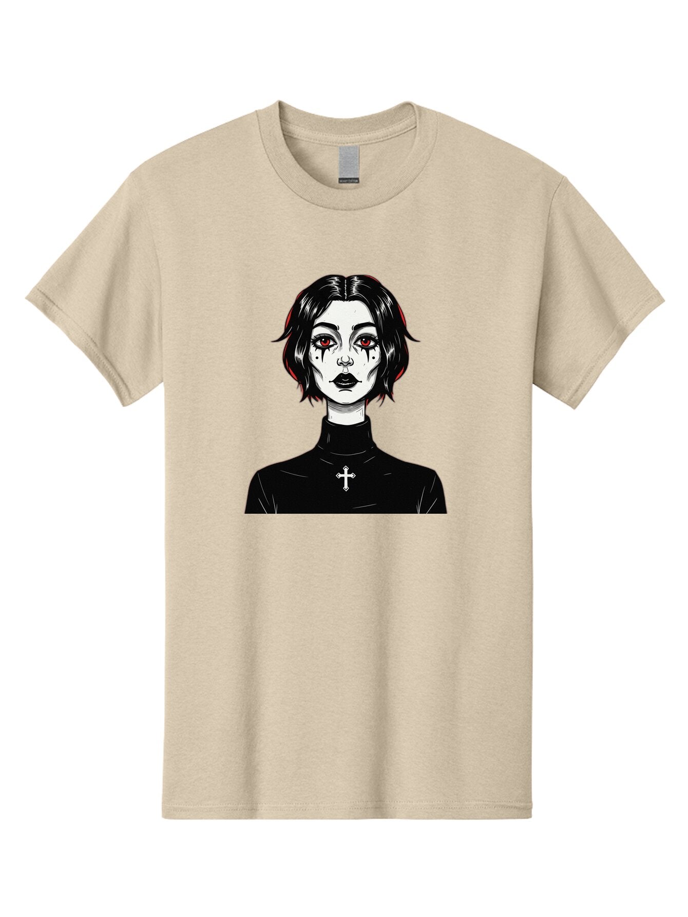 Gothic-Vampire-Girl Men'S Graphic Tee, 100% Cotton, Comfortable Casual Summer Wear, Machine Washable, Vintage Camera, Old Camera, Antique Camera, Black Camera, Classic Photography, Photography Equipment, Nostalgic Device, Film Camera, Bao497 10