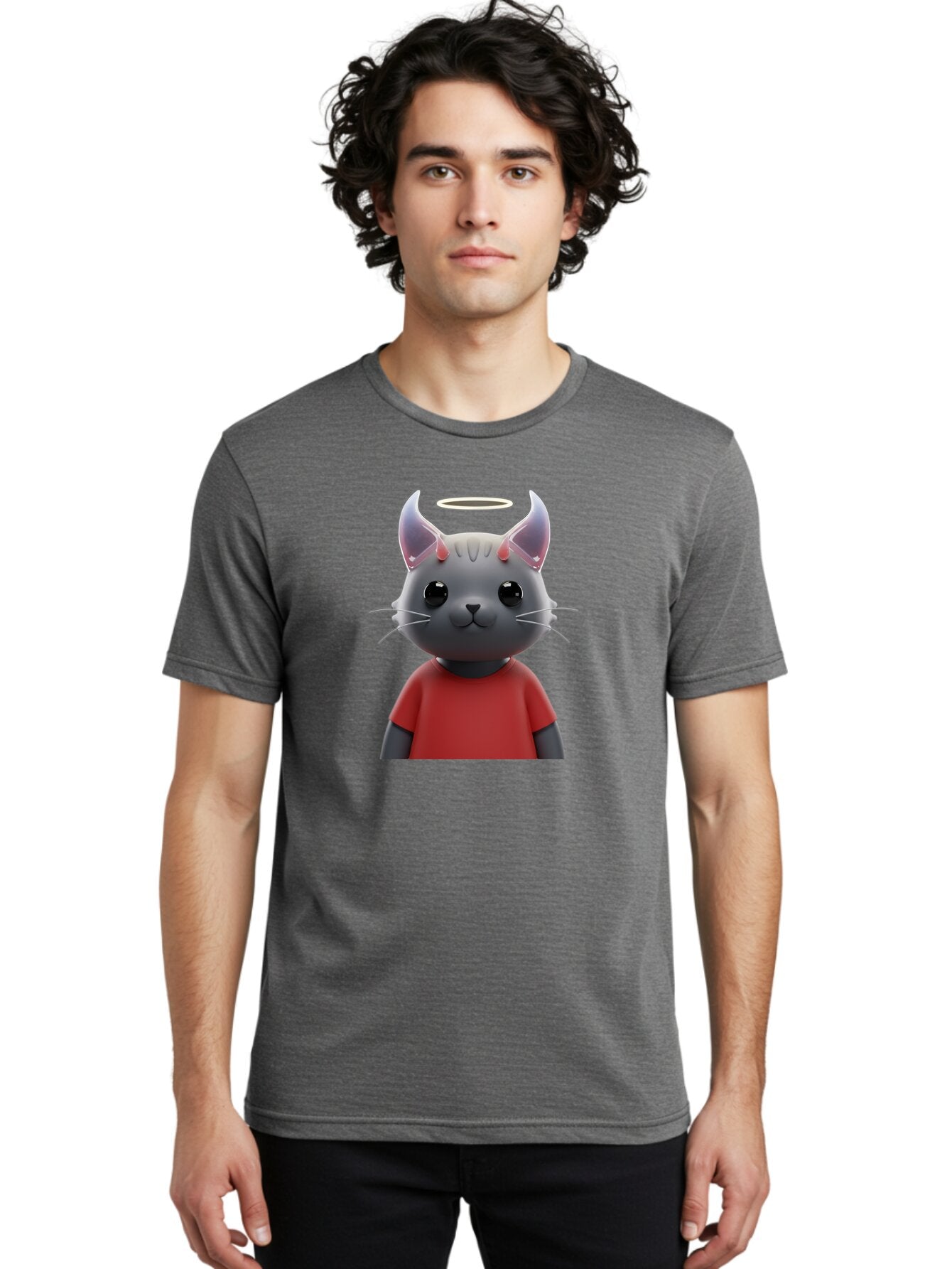 Gray-Cat-Character Men'S Graphic Tee, 100% Cotton, Comfortable Casual Summer Wear, Machine Washable, Vintage Camera, Old Camera, Antique Camera, Black Camera, Classic Photography, Photography Equipment, Nostalgic Device, Film Camera, Bao499 16