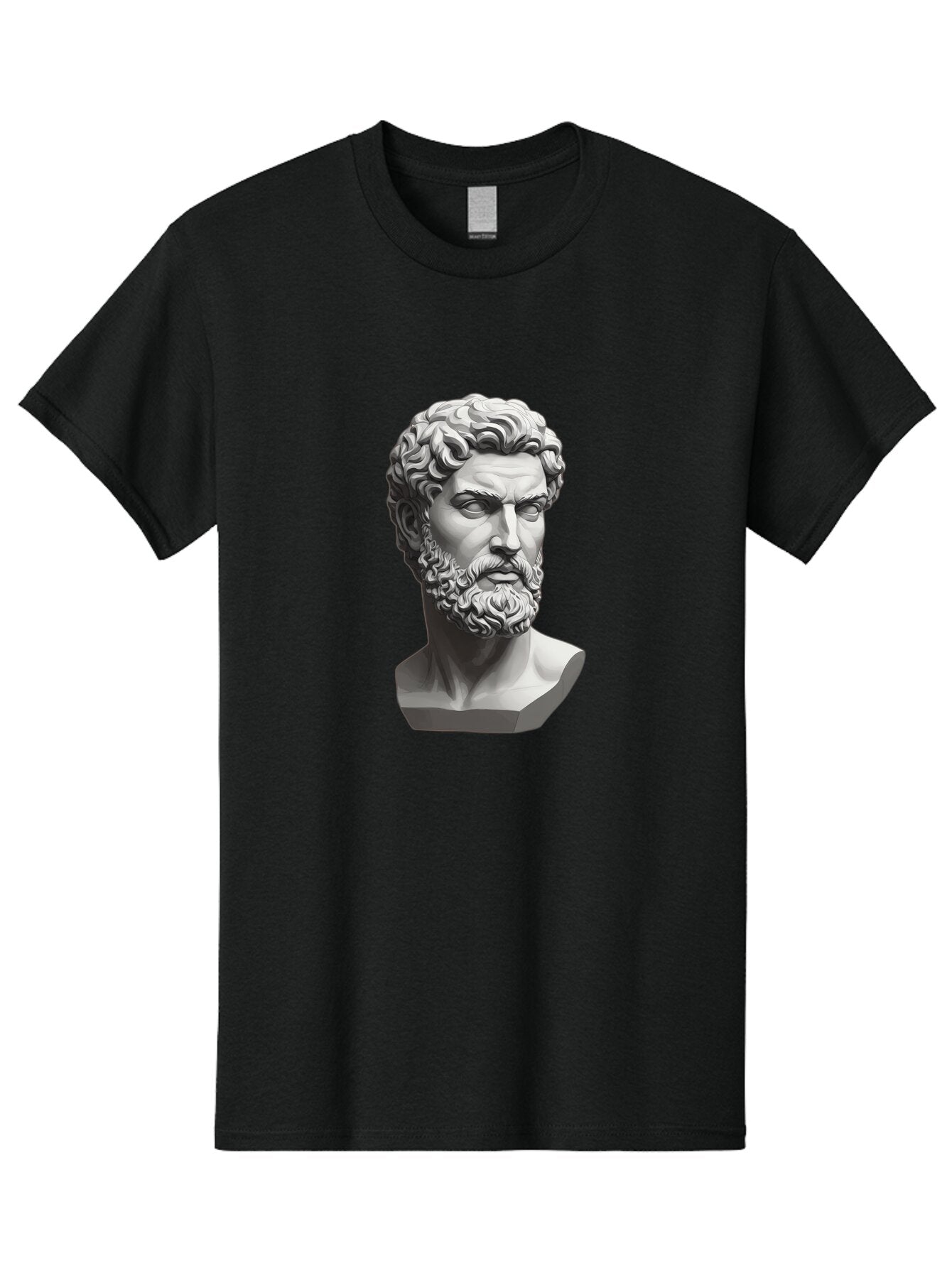 Greek-Statue-Bust Men'S Graphic Tee, 100% Cotton, Comfortable Casual Summer Wear, Machine Washable, Vintage Camera, Old Camera, Antique Camera, Black Camera, Classic Photography, Photography Equipment, Nostalgic Device, Film Camera, Camera Art Bao501 3