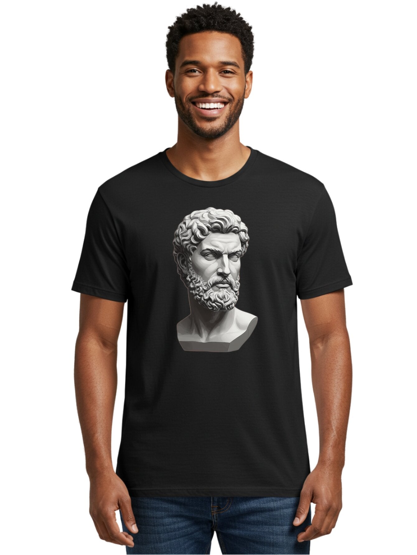 Greek-Statue-Bust Men'S Graphic Tee, 100% Cotton, Comfortable Casual Summer Wear, Machine Washable, Vintage Camera, Old Camera, Antique Camera, Black Camera, Classic Photography, Photography Equipment, Nostalgic Device, Film Camera, Camera Art Bao501 22
