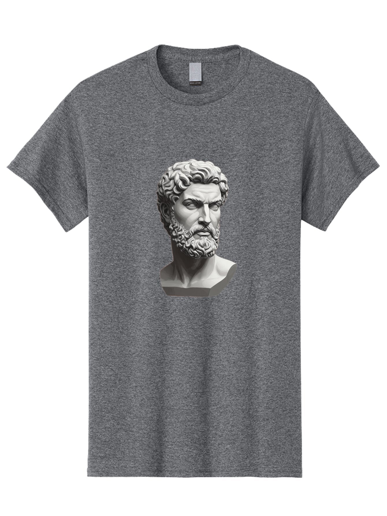 Greek-Statue-Bust Men'S Graphic Tee, 100% Cotton, Comfortable Casual Summer Wear, Machine Washable, Vintage Camera, Old Camera, Antique Camera, Black Camera, Classic Photography, Photography Equipment, Nostalgic Device, Film Camera, Camera Art Bao501 4