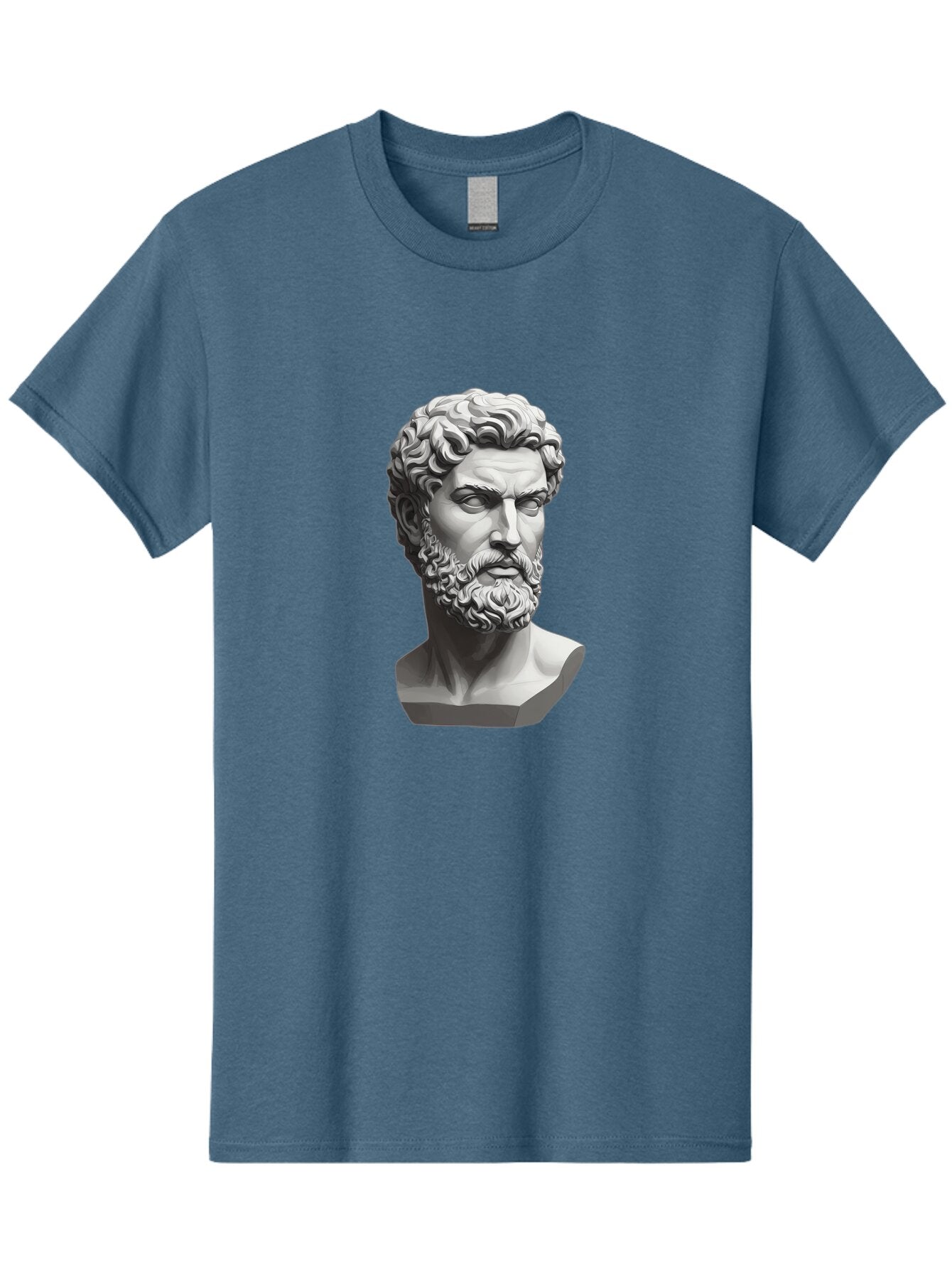 Greek-Statue-Bust Men'S Graphic Tee, 100% Cotton, Comfortable Casual Summer Wear, Machine Washable, Vintage Camera, Old Camera, Antique Camera, Black Camera, Classic Photography, Photography Equipment, Nostalgic Device, Film Camera, Camera Art Bao501 5