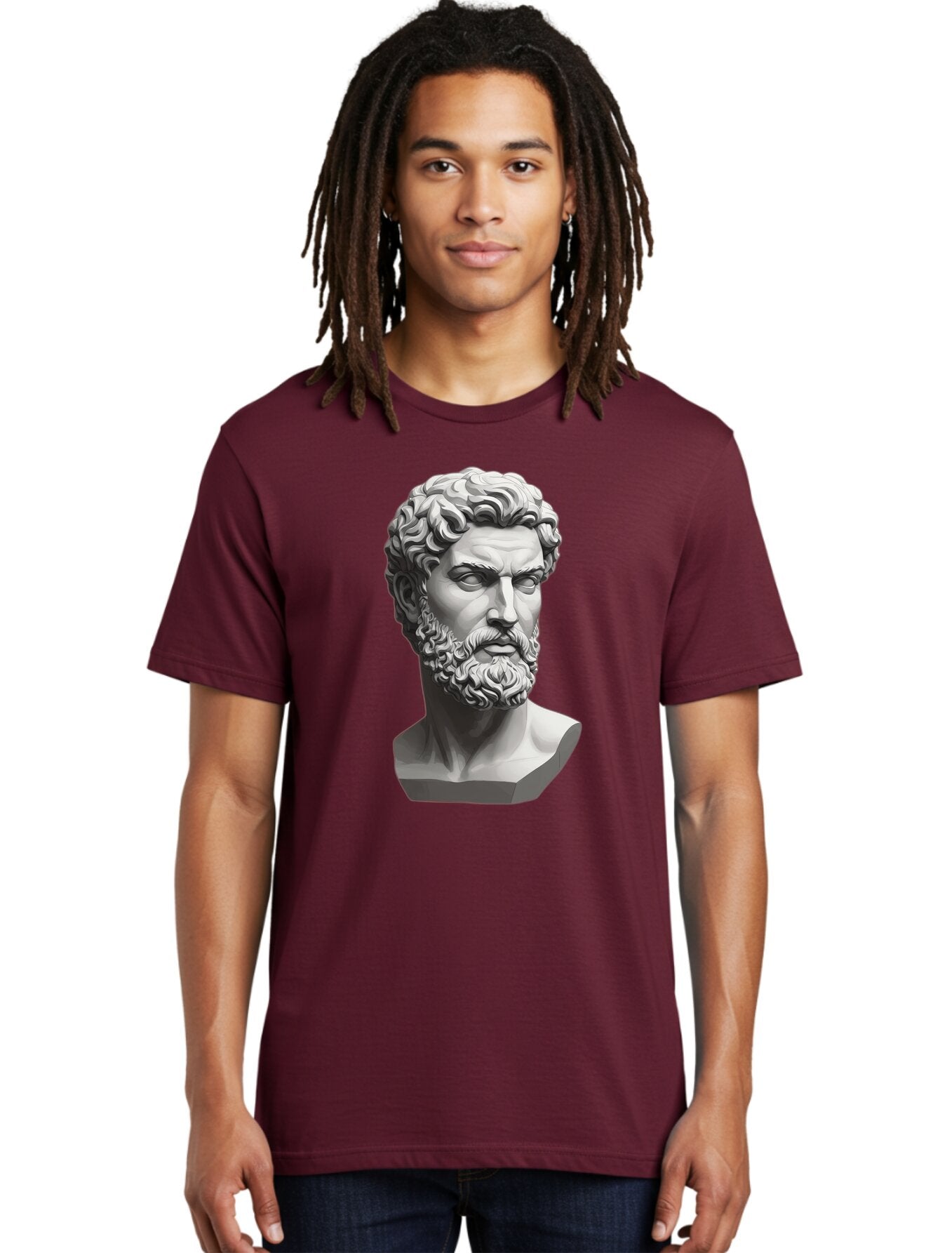 Greek-Statue-Bust Men'S Graphic Tee, 100% Cotton, Comfortable Casual Summer Wear, Machine Washable, Vintage Camera, Old Camera, Antique Camera, Black Camera, Classic Photography, Photography Equipment, Nostalgic Device, Film Camera, Camera Art Bao501 27